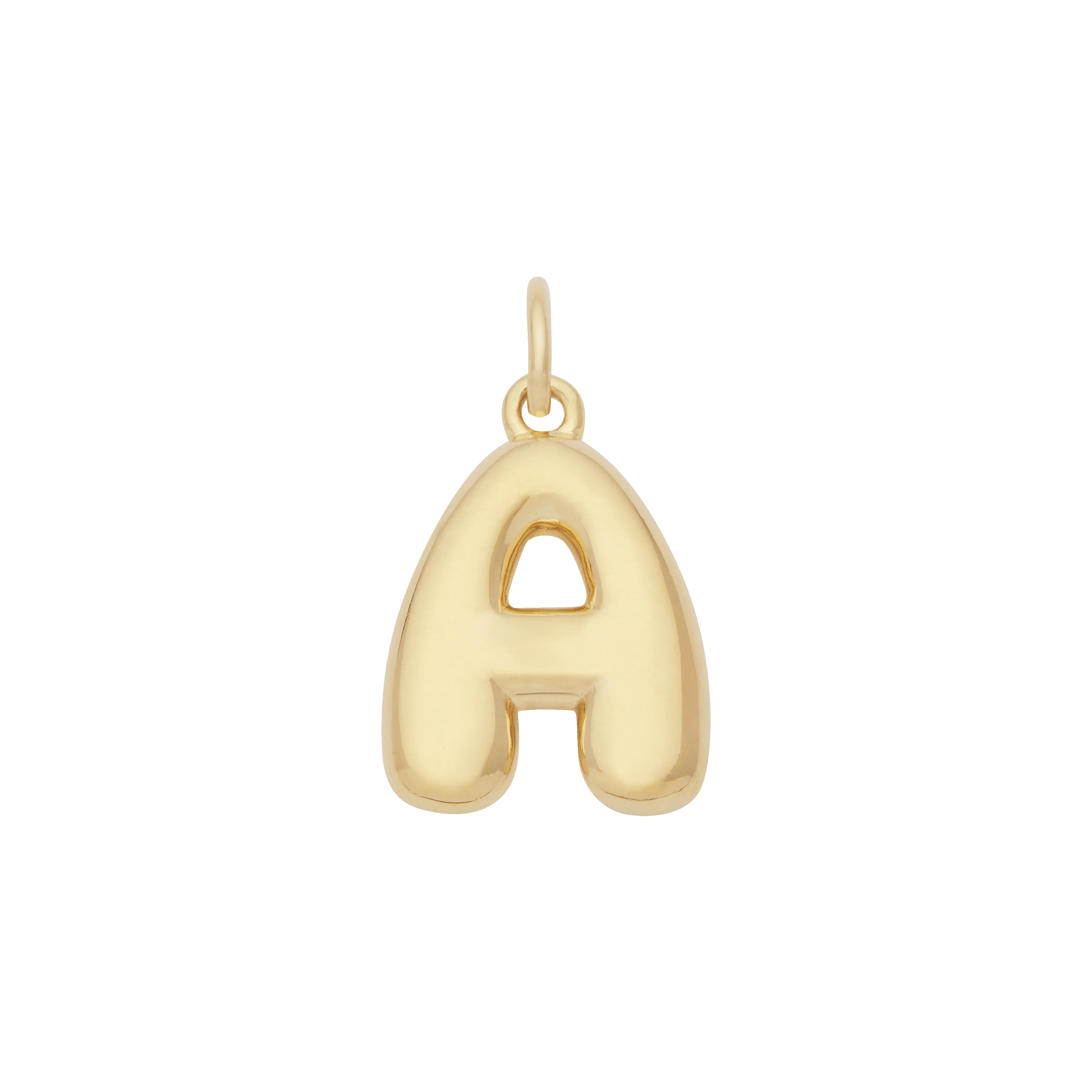 Bubble Letter Charm - Gold