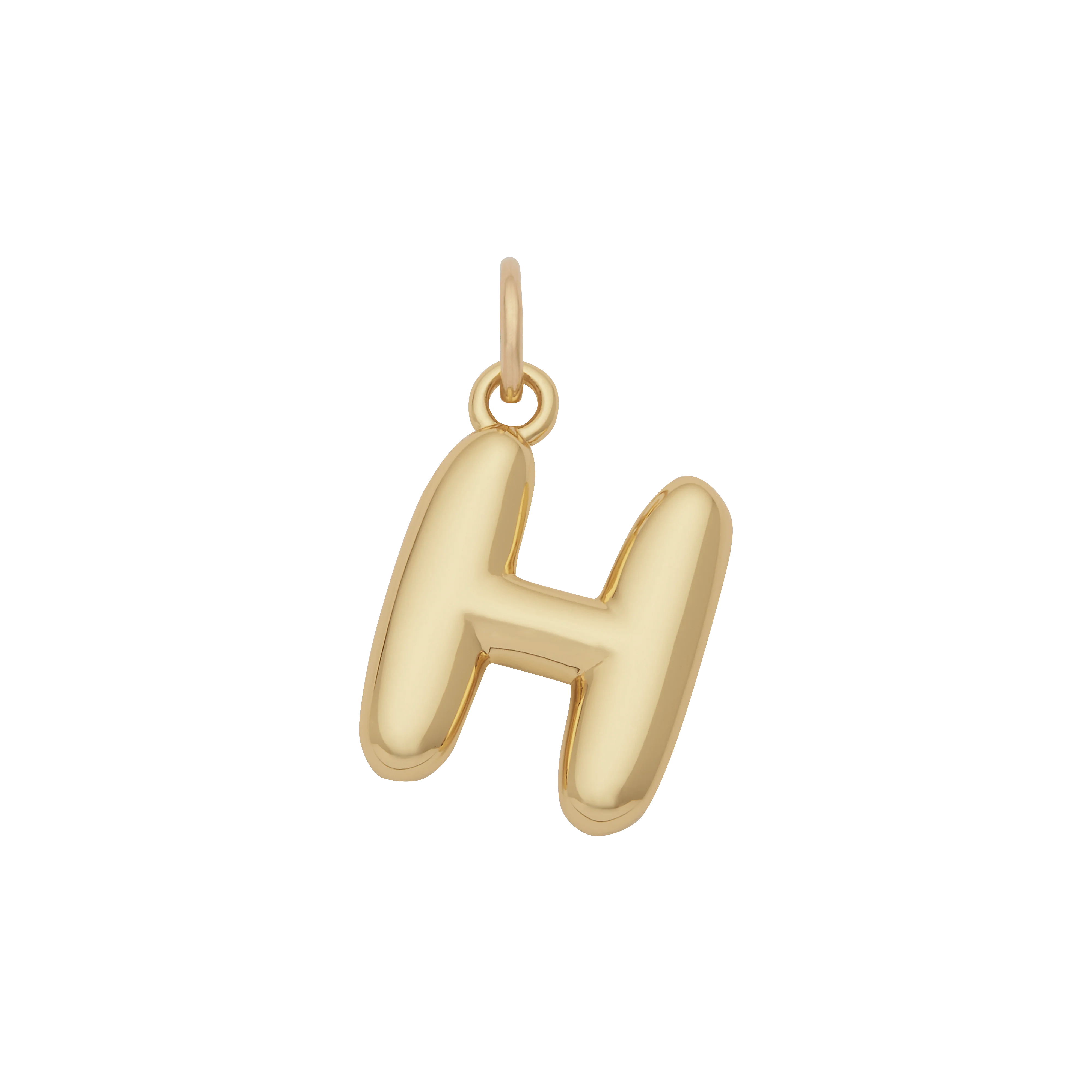 Bubble Letter Charm - Gold