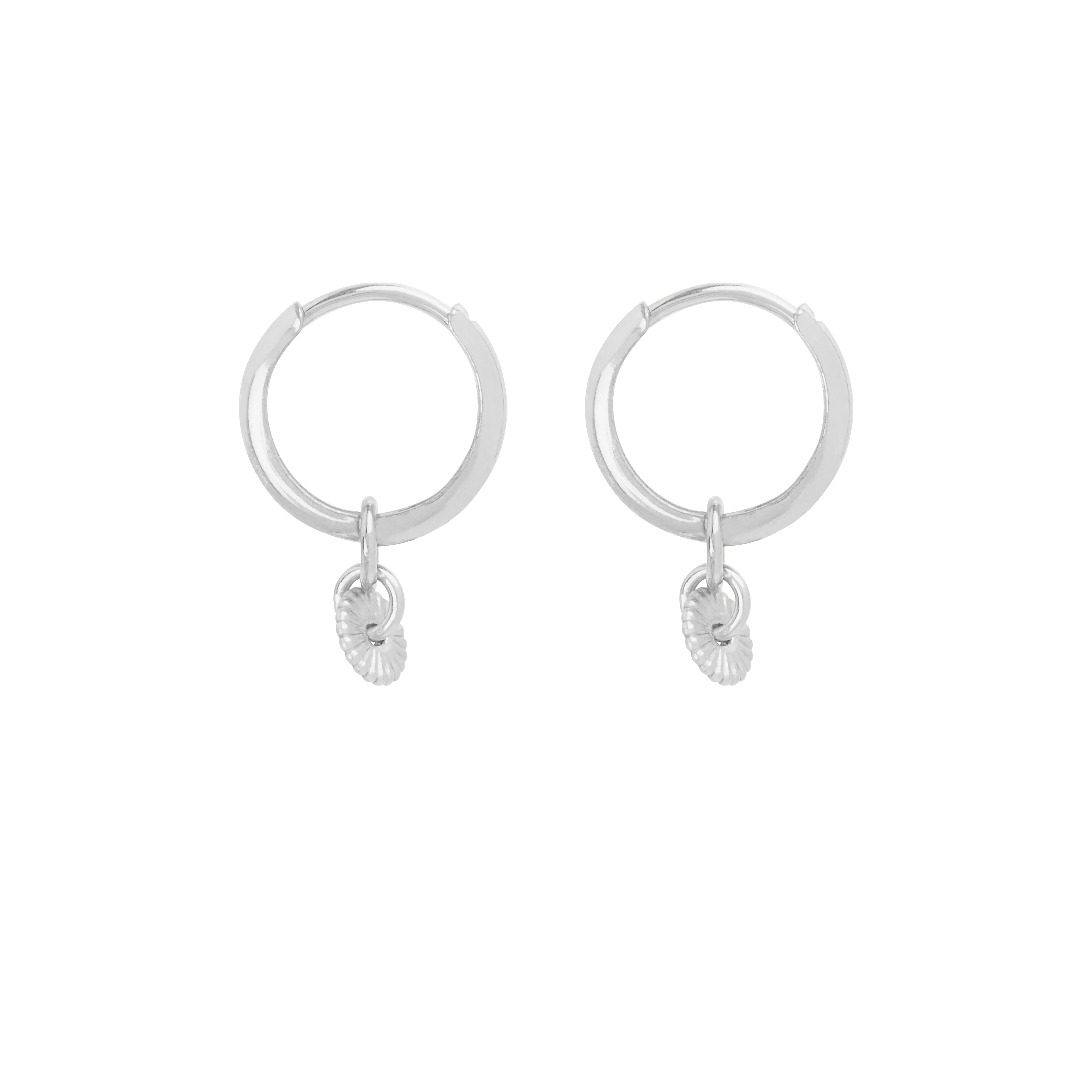 Caia Mini Hoop Earrings - Silver