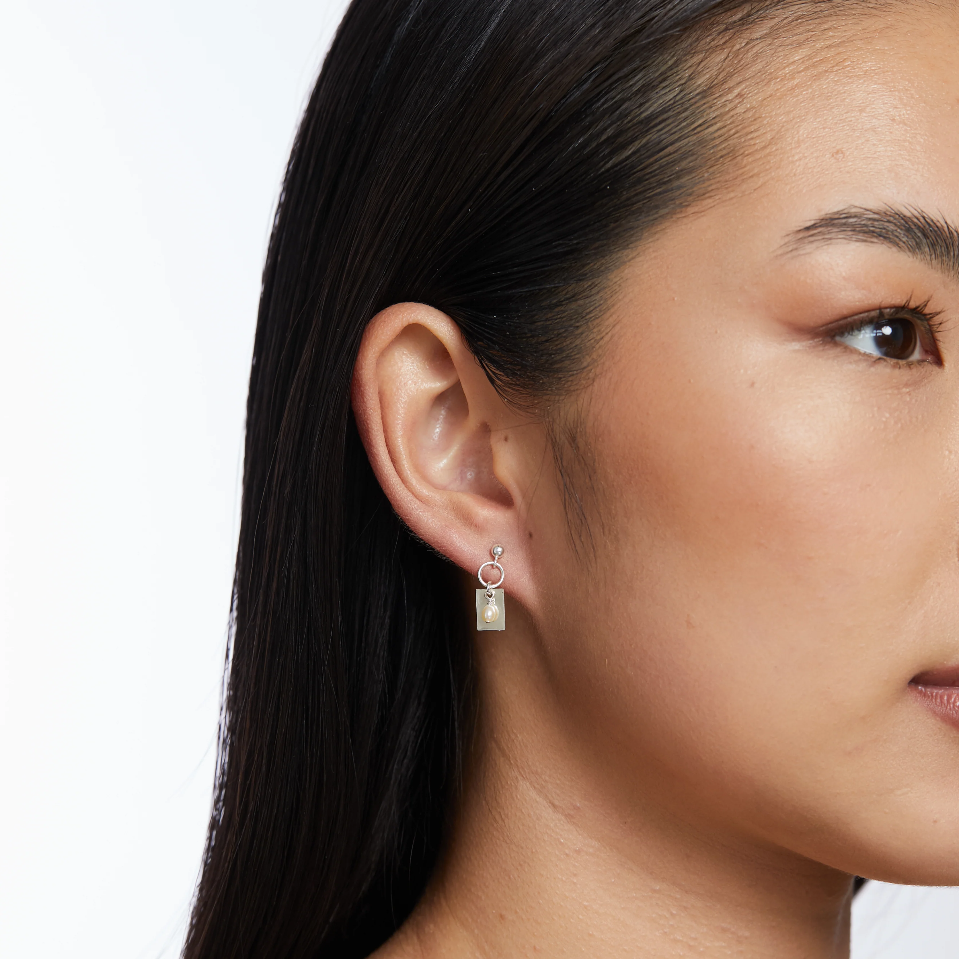 Tara Freshwater Pearl Earrings - Silver