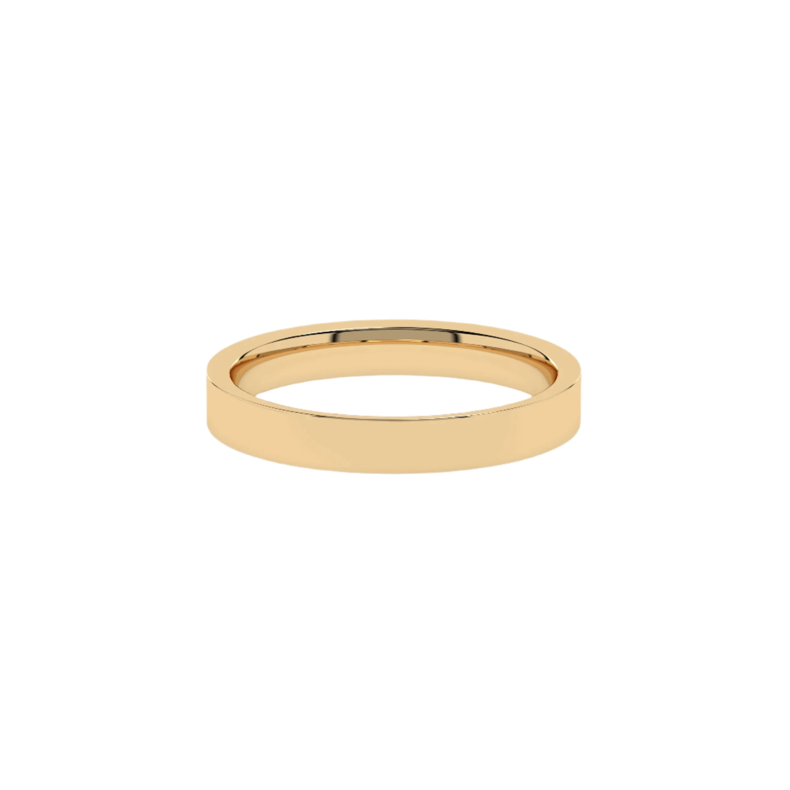 Cigar Ring 3mm - 5mm - Yellow Gold