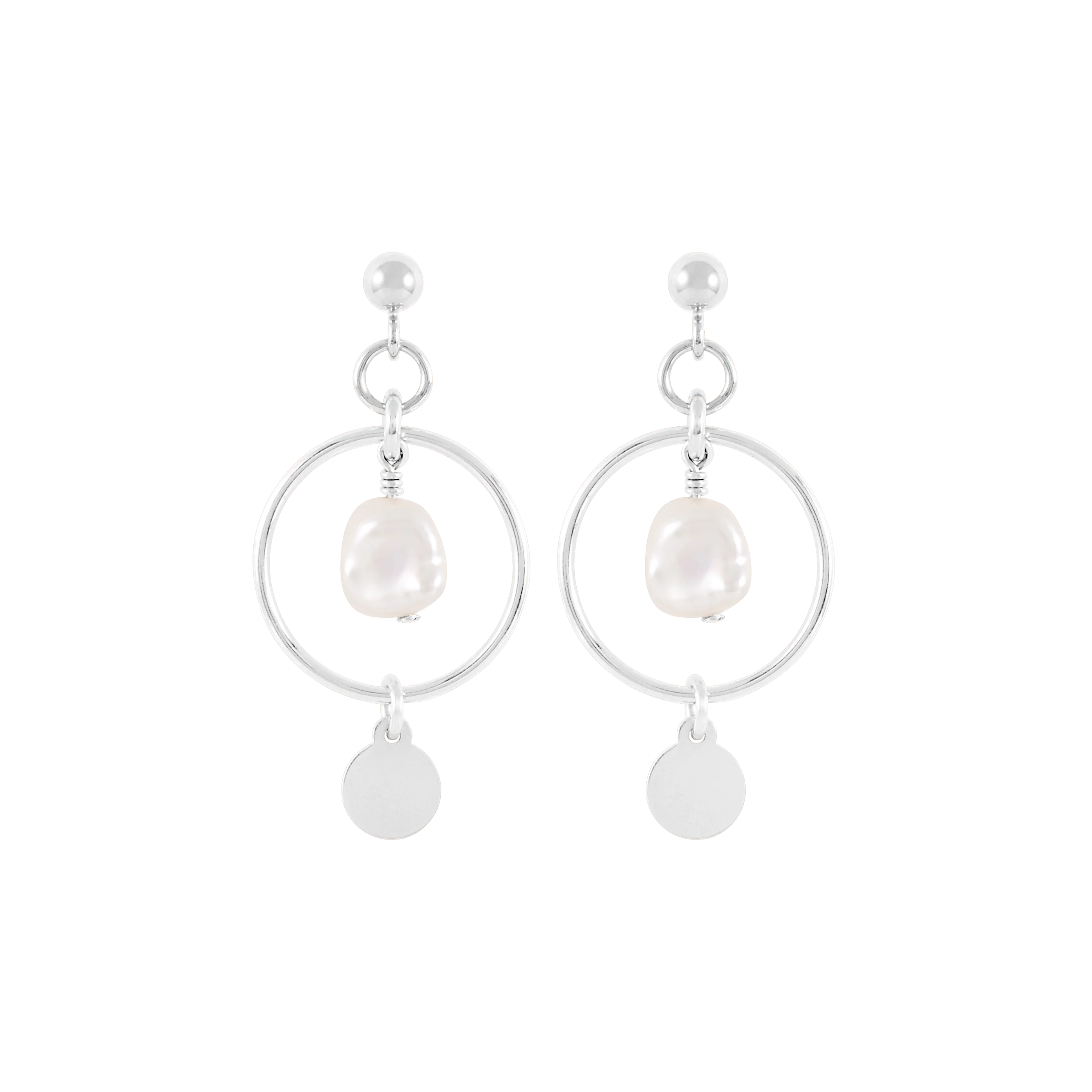 Inka Earrings - Silver