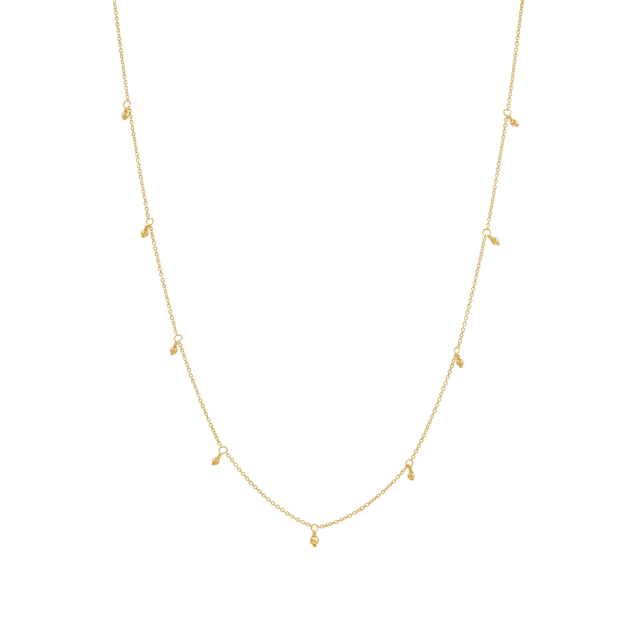 Prim Beaded Necklace - Gold