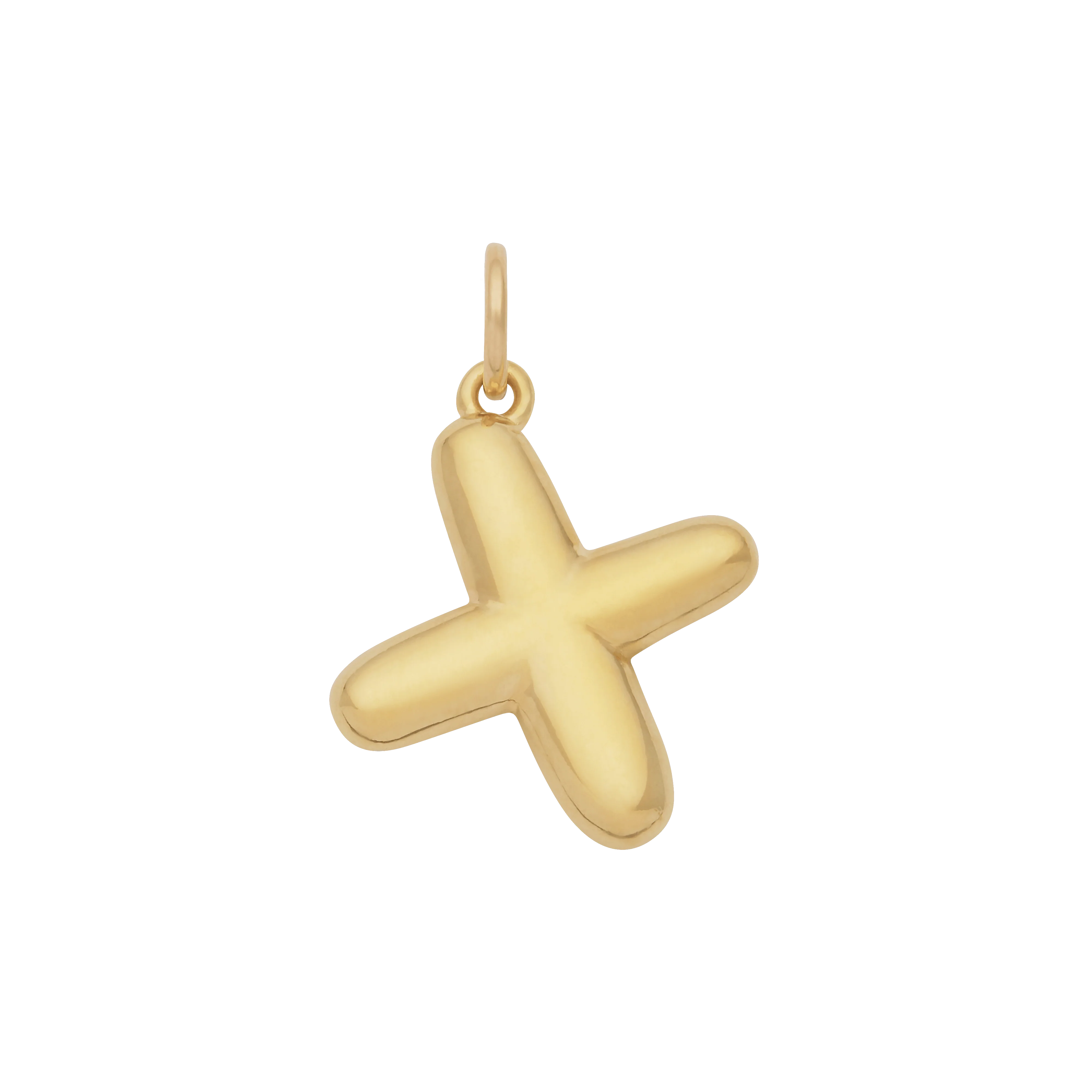 Bubble Letter Charm - Gold