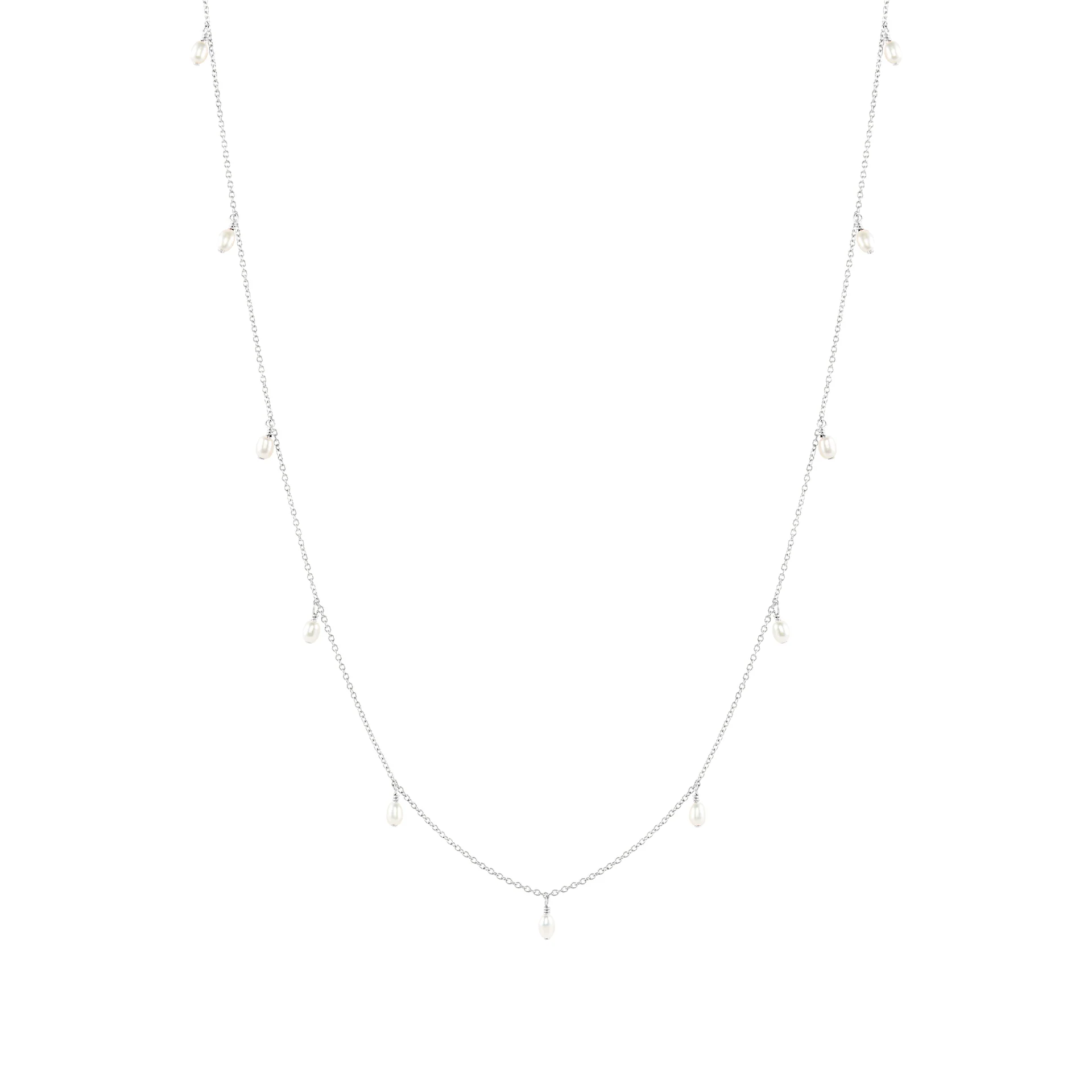 Prim Freshwater Pearl Necklace - Sterling Silver