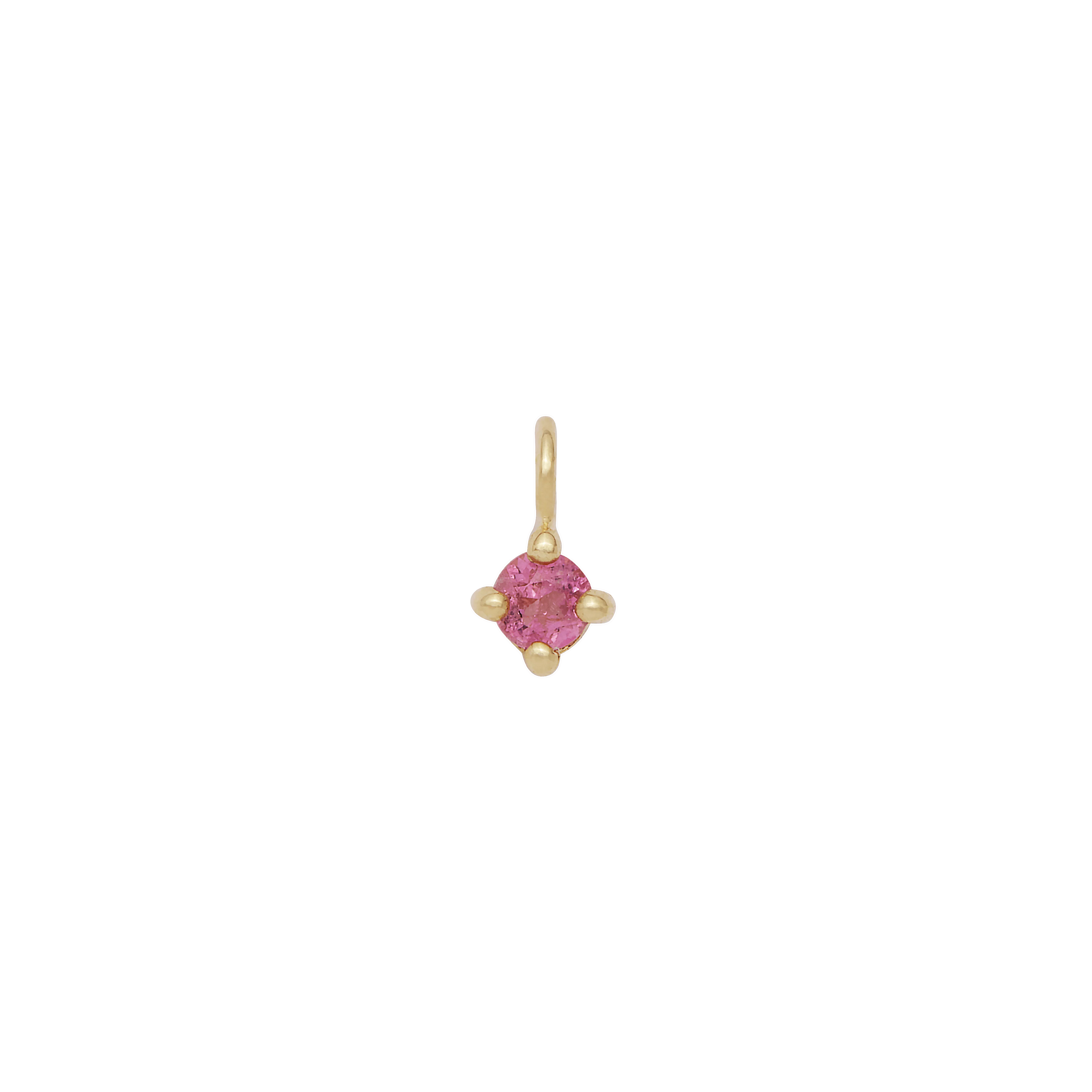 Birthstone Hanging Charm - Solid Gold