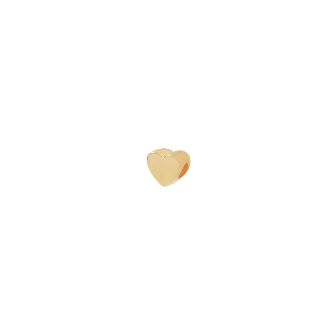 Heart Slider Charm - Gold
