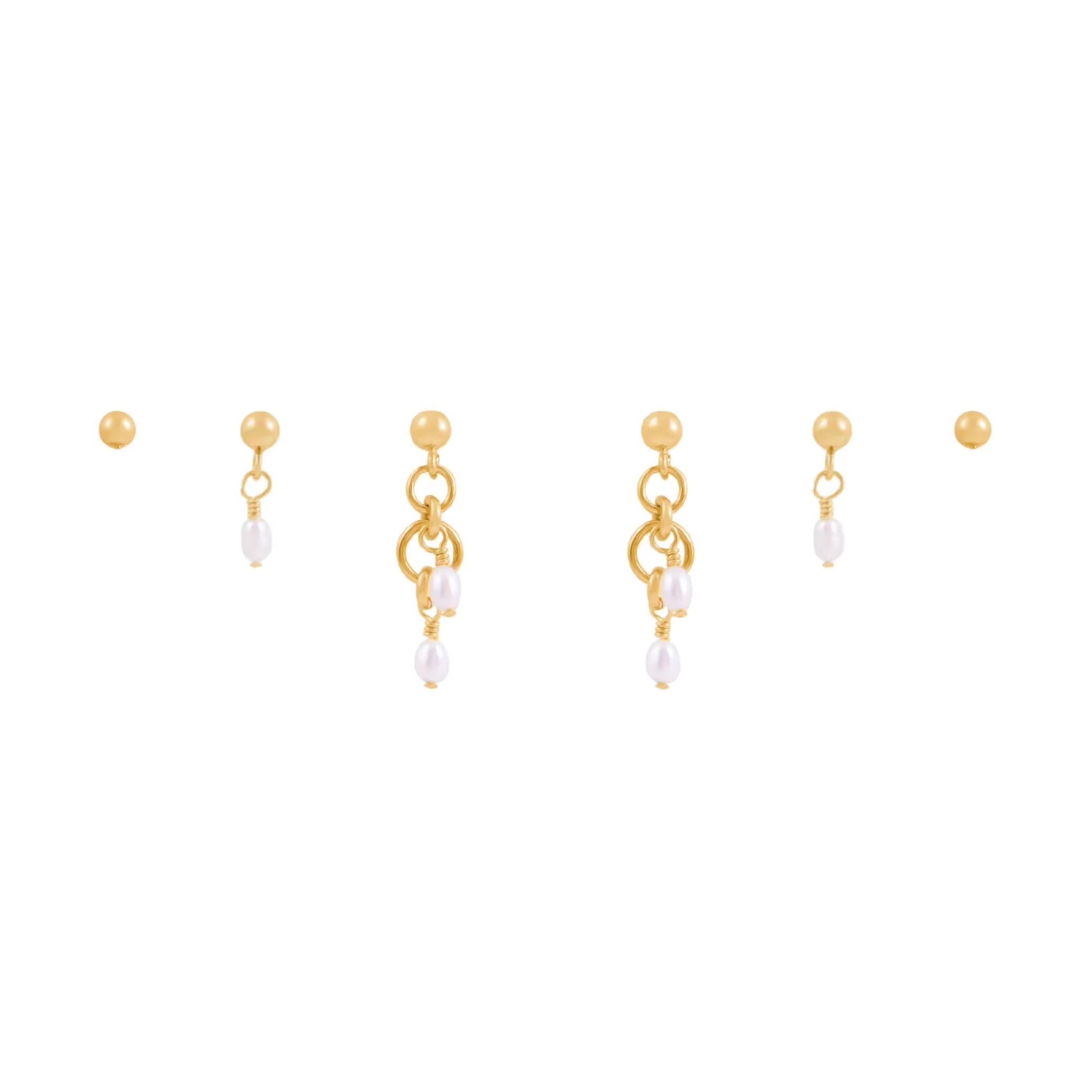 Peta Earring Stack  - Gold