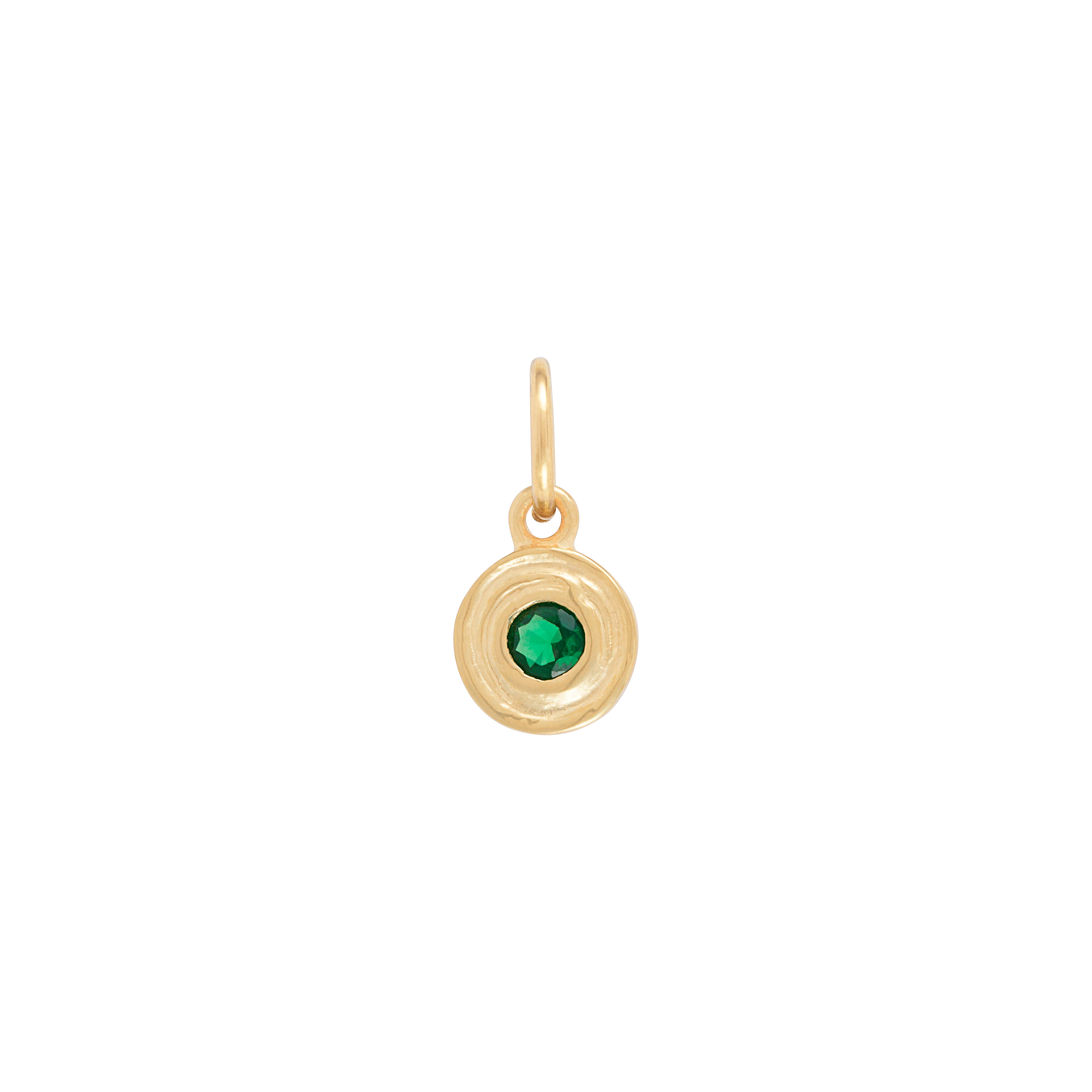 Hanging Birthstone Charm - Gold