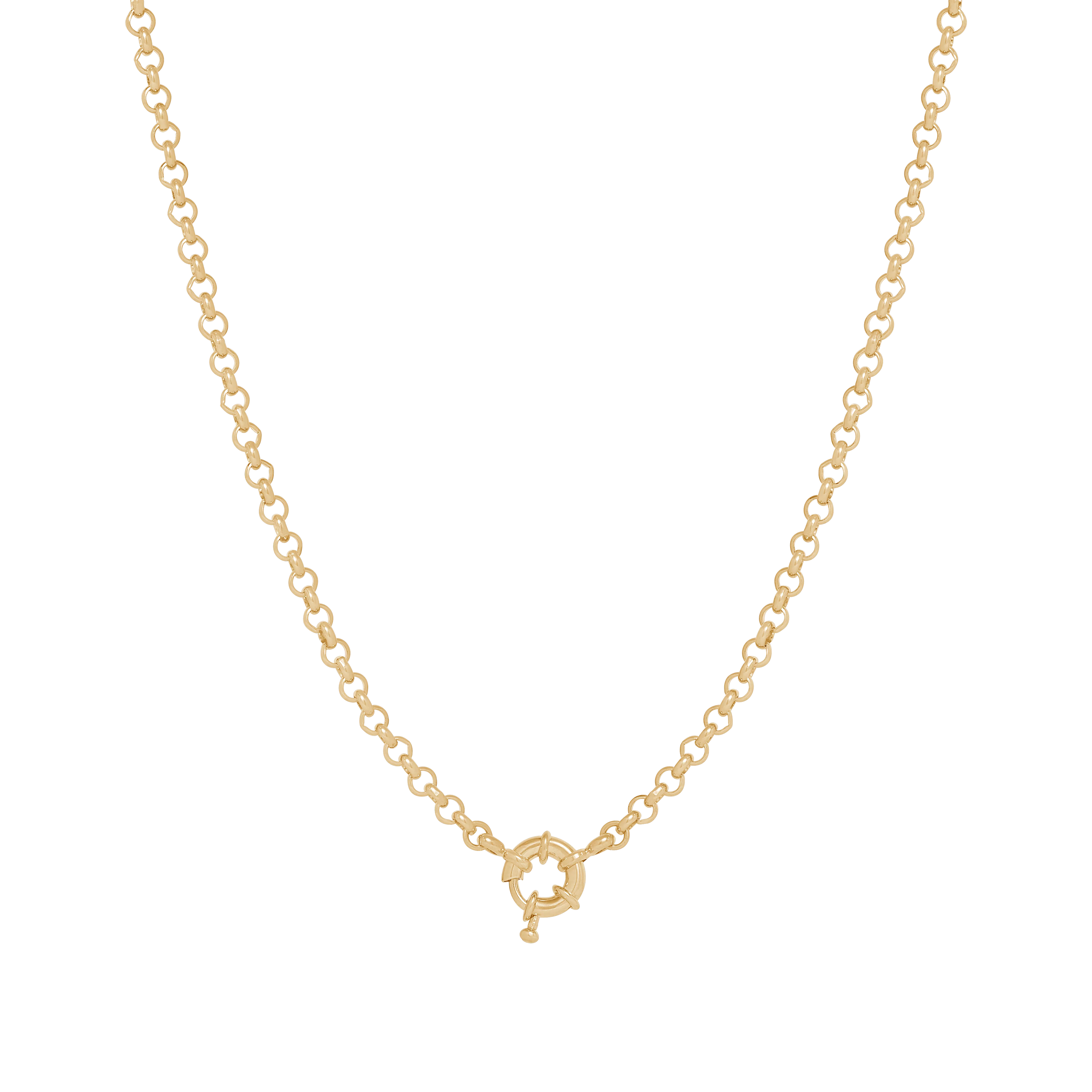 Belcher Necklace with Sailor Clasp - Gold