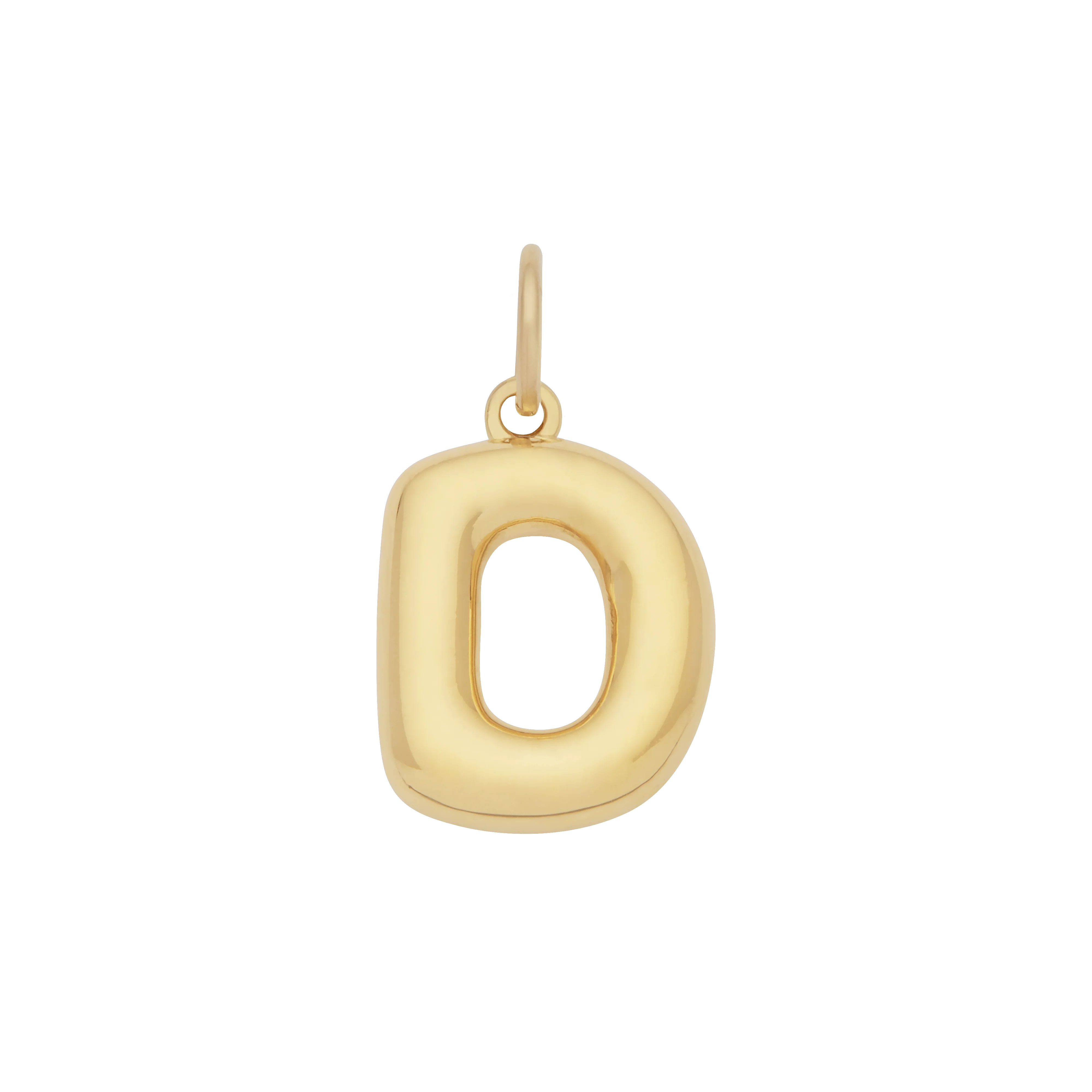 Bubble Letter Charm - Gold