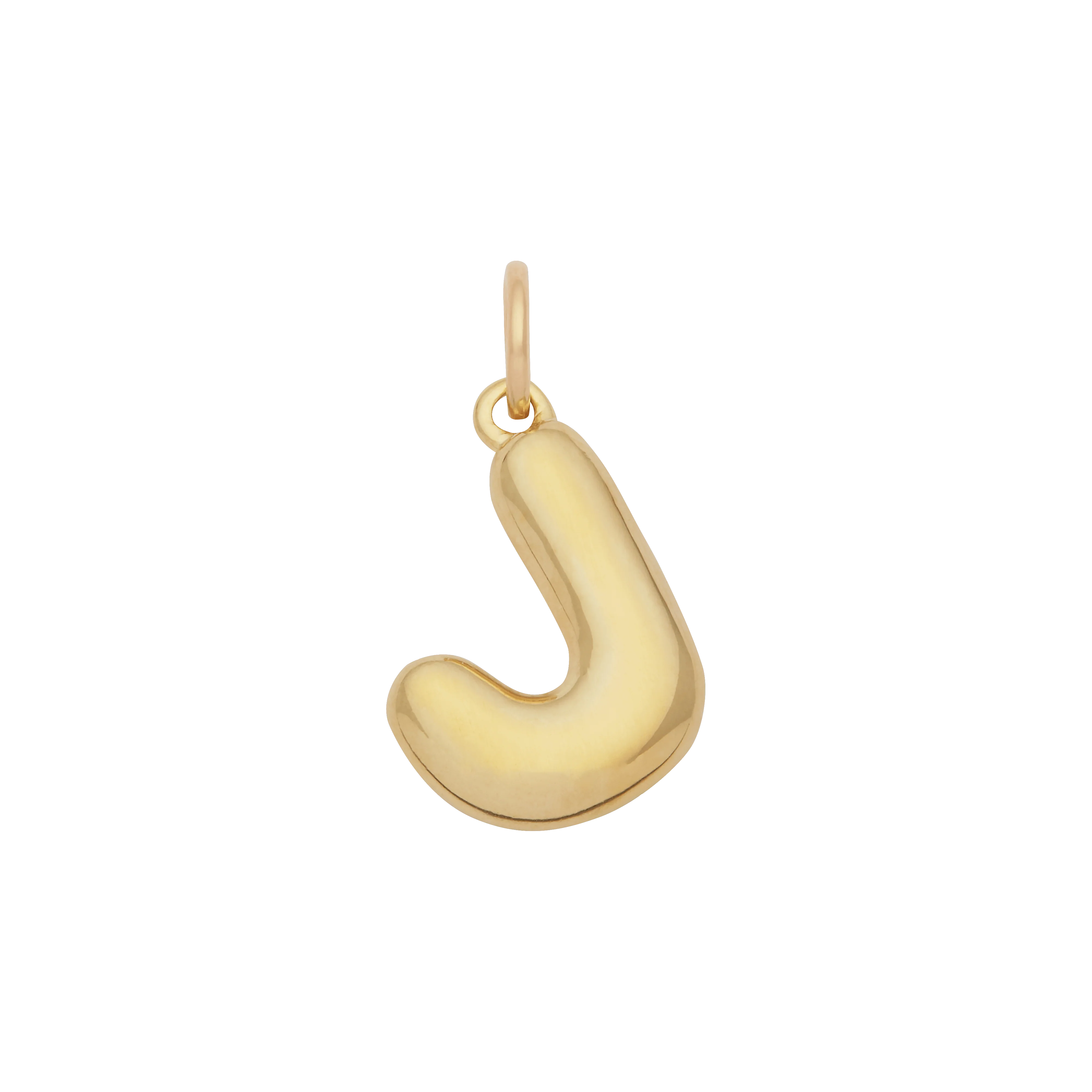 Bubble Letter Charm - Gold