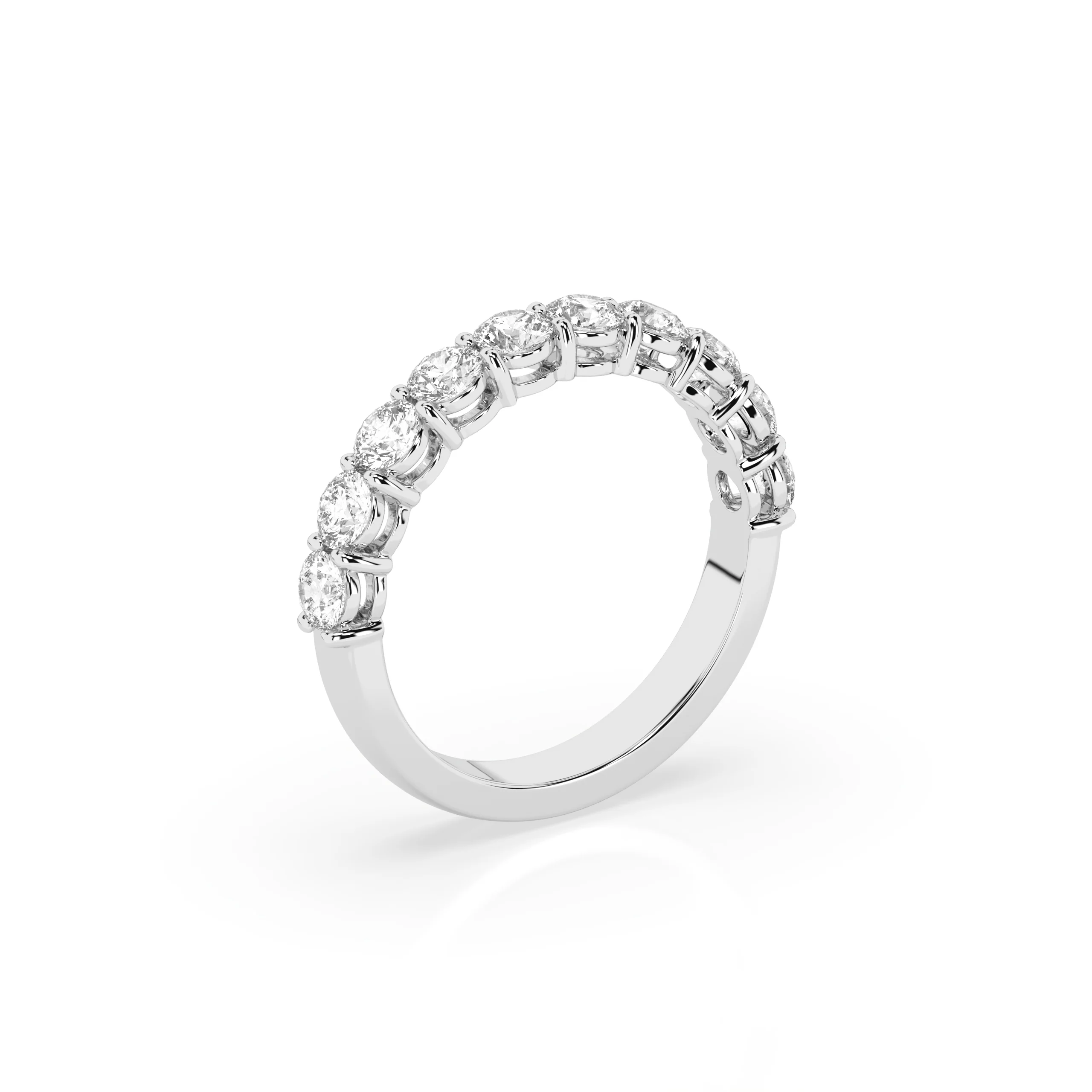 Teya 1/2 Pave Ring - White Gold