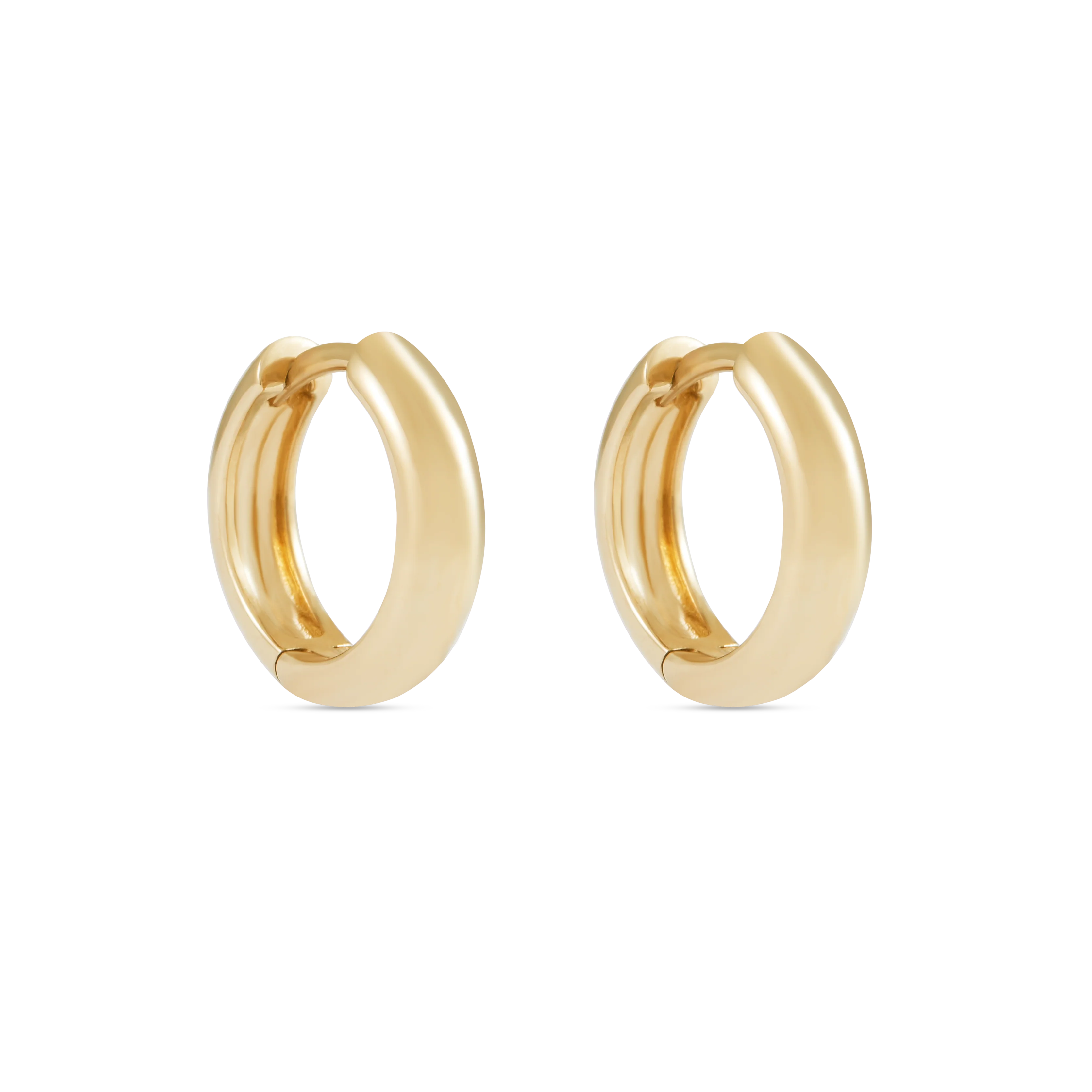 Lumi Hoop Earrings - Solid Gold