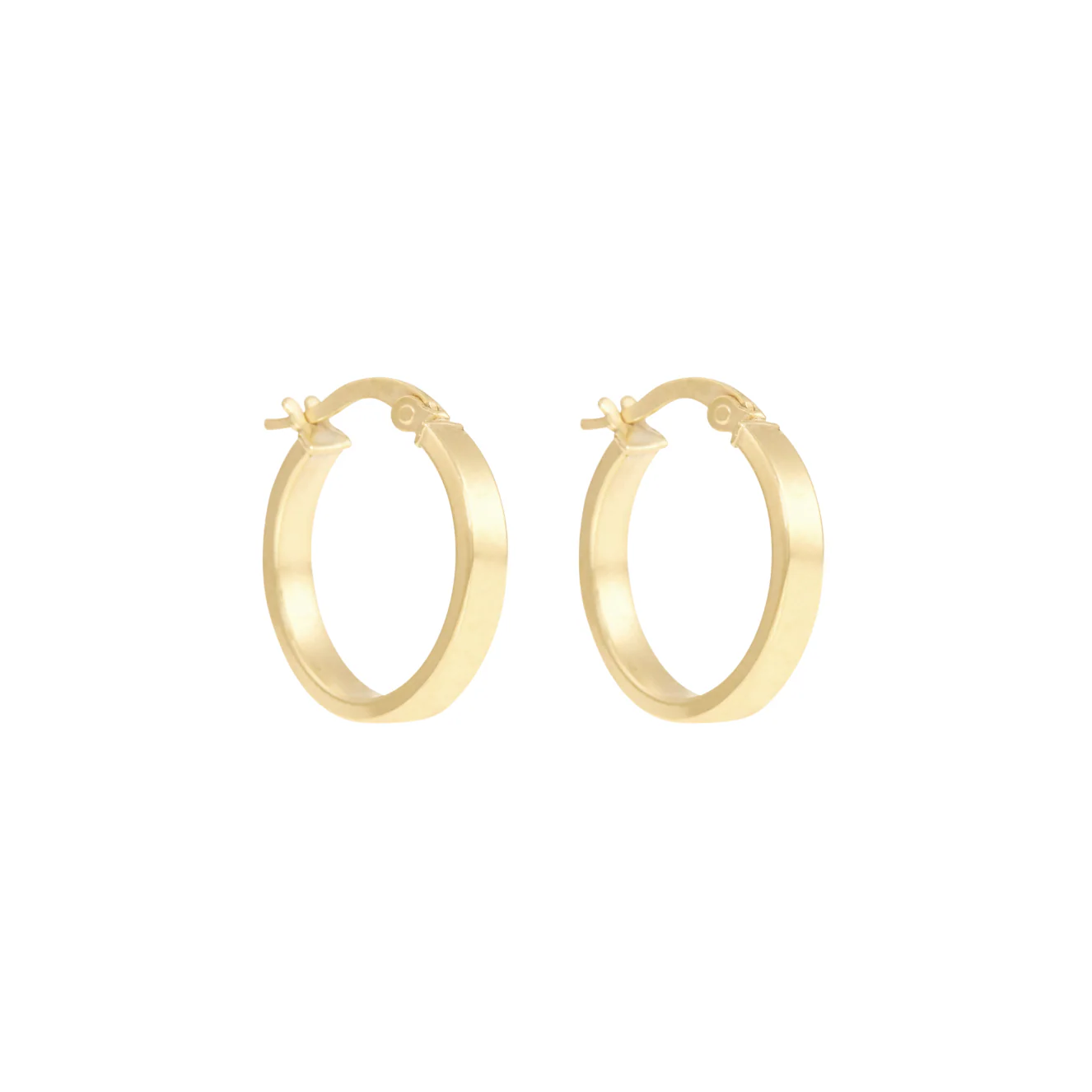 Kaede Hoop Earrings - Solid Gold