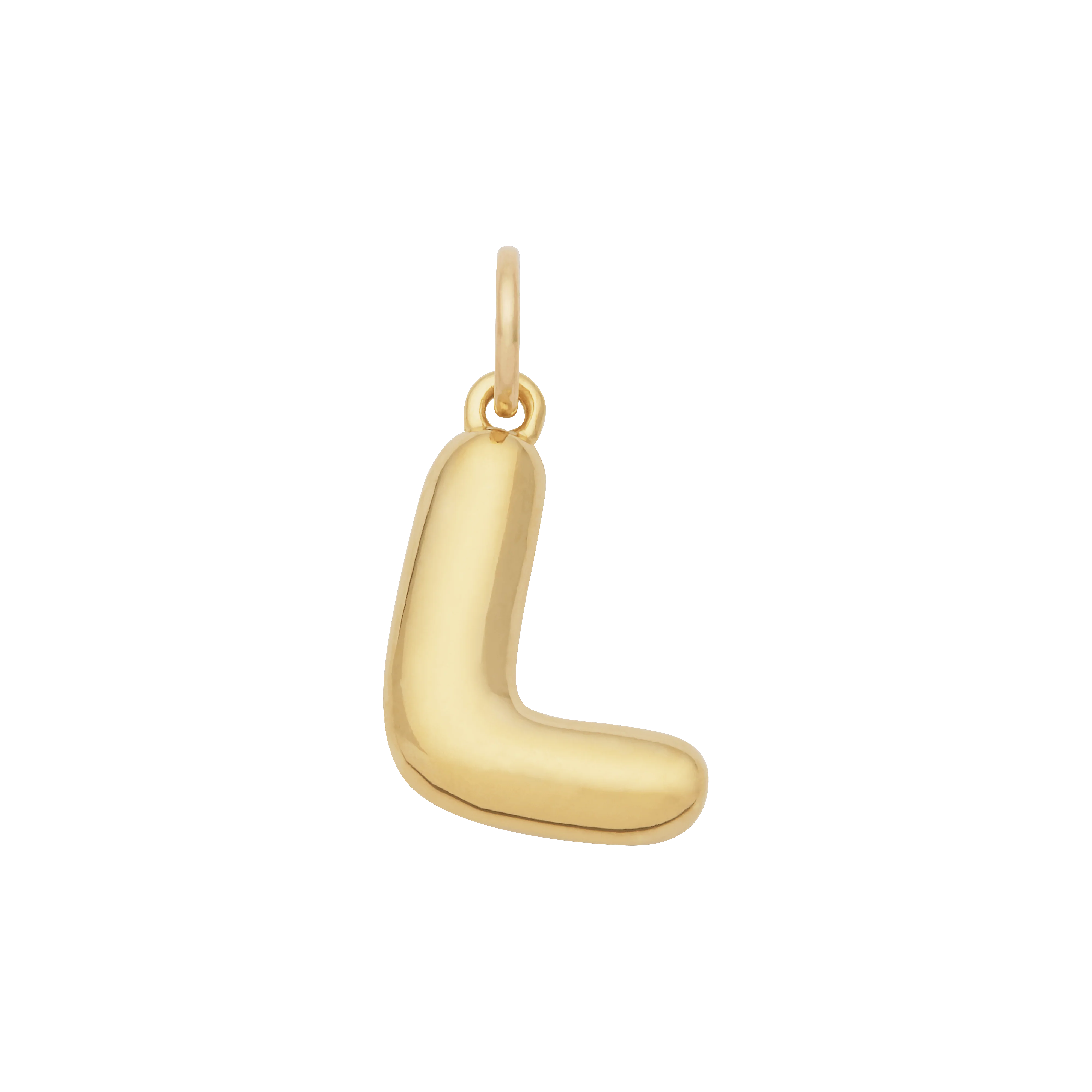 Bubble Letter Charm - Gold