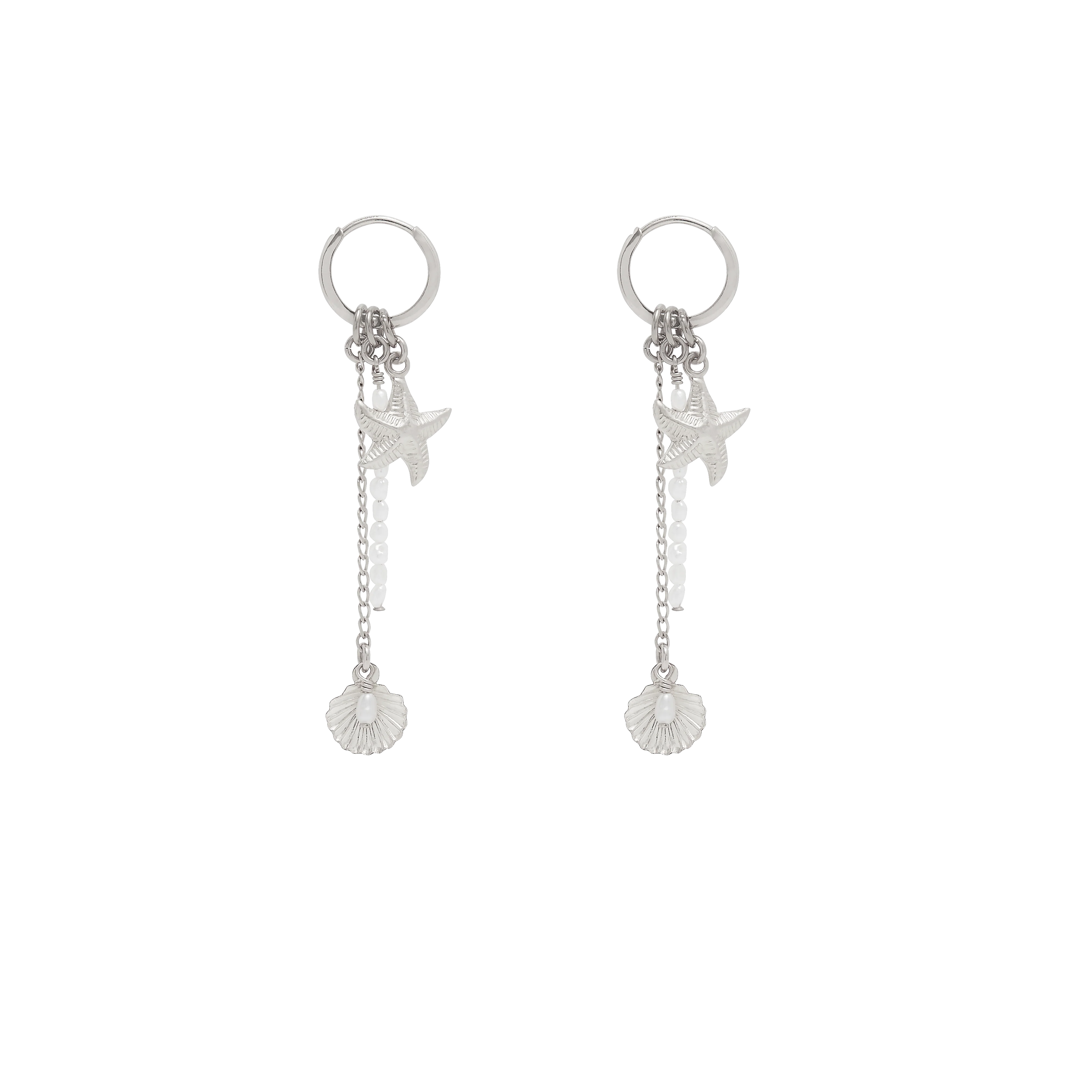 Orielle Mini Hoop Earrings - Silver