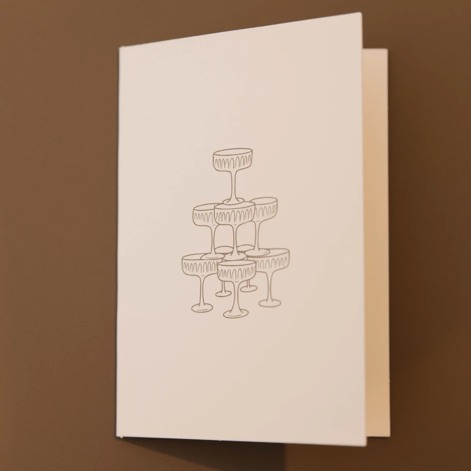 Champagne Tower Gifting Card