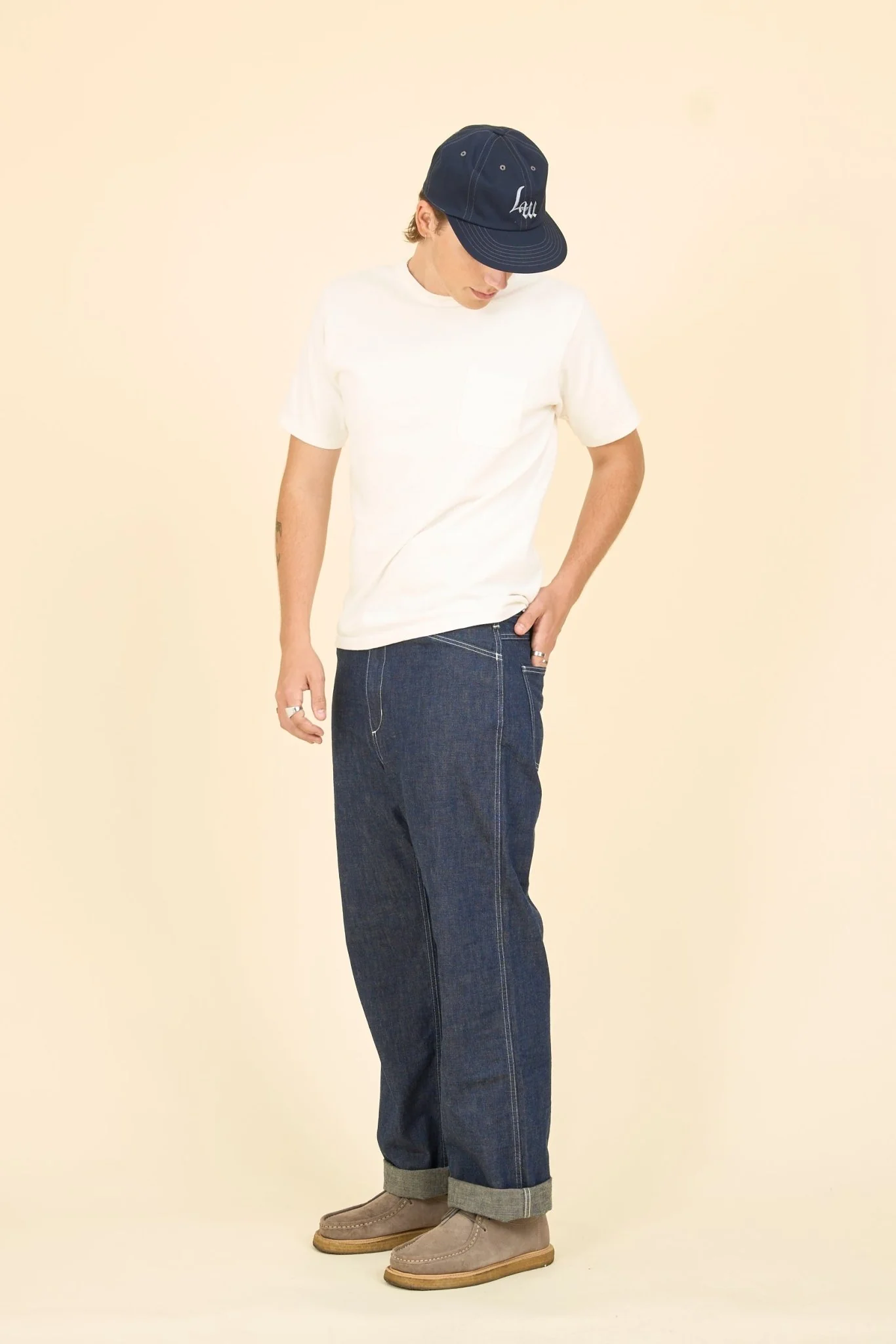 Japan Blue Wide Carpenter Pants - 10oz Denim