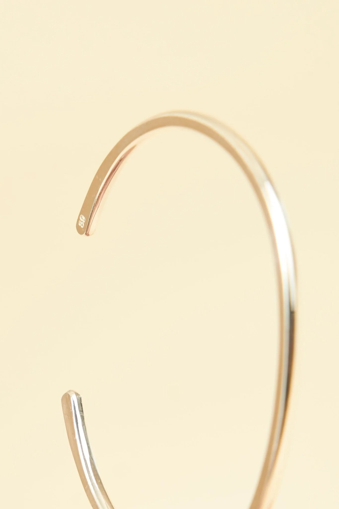SunKu Roller Press Bangle - Silver