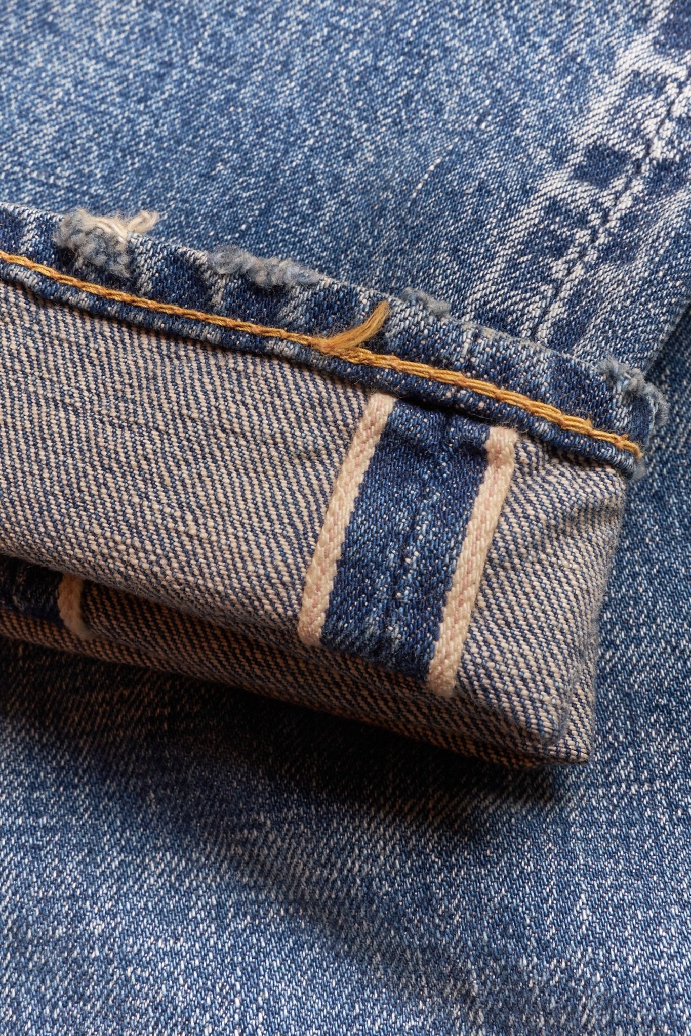 Fullcount 0105 Dartford Washed Straight Selvedge Denim - 13.7oz