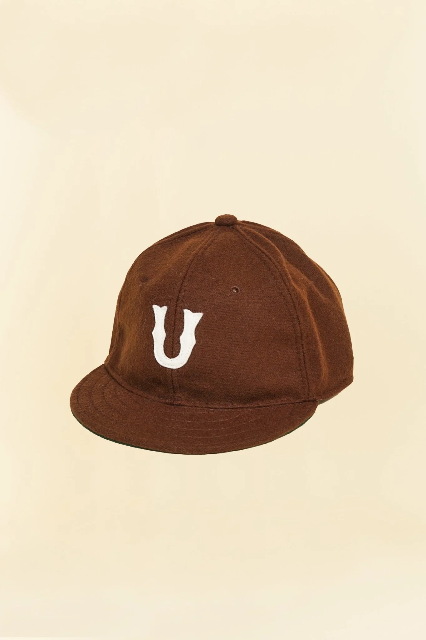 URAHARA x Troy O'Shea Early 1900's Baseball Cap - Brown Melton Wool