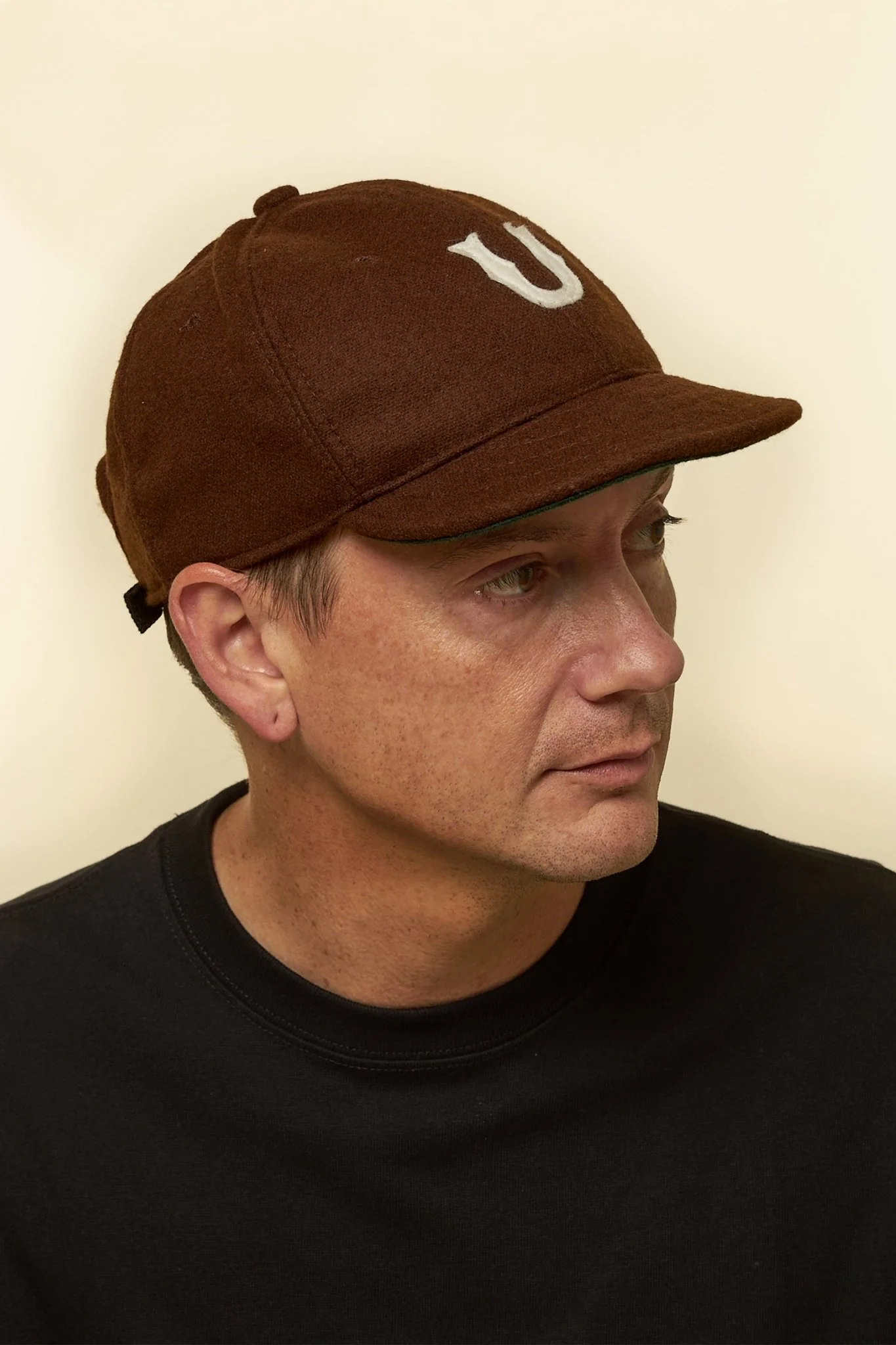 URAHARA x Troy O'Shea Early 1900's Baseball Cap - Brown Melton Wool