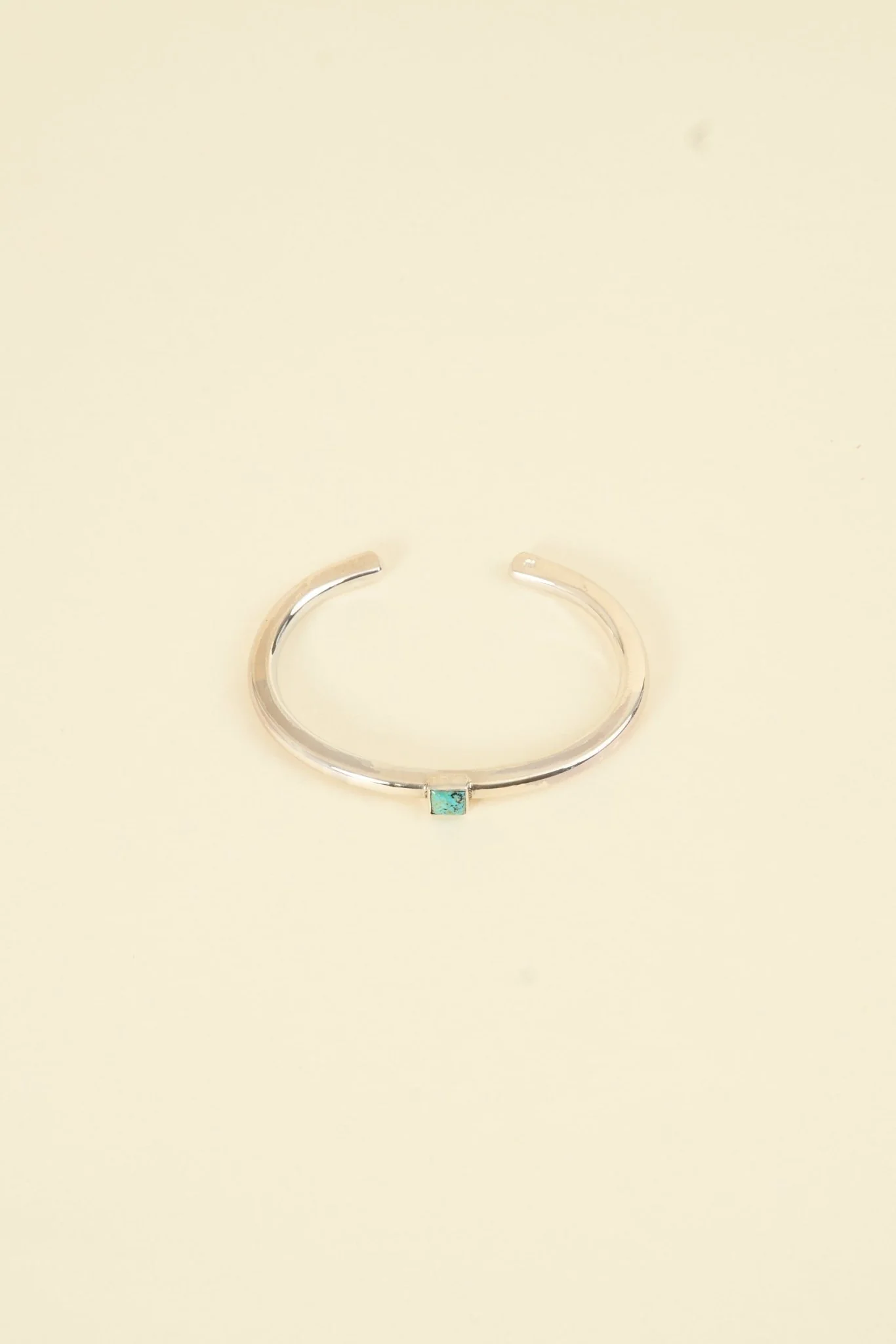 SunKu Roller Press Bangle - Silver / Turquoise