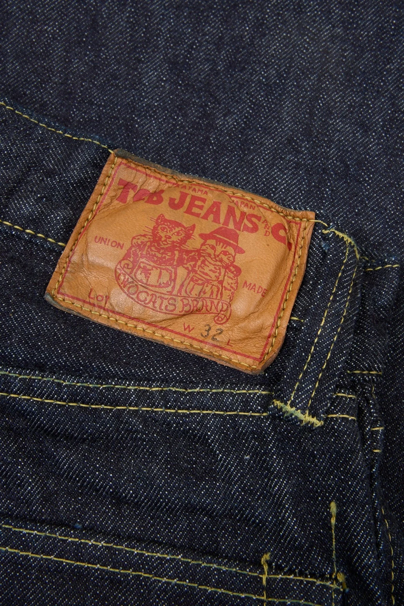 TCB Jeans S40's High Rise Straight Denim - 14oz