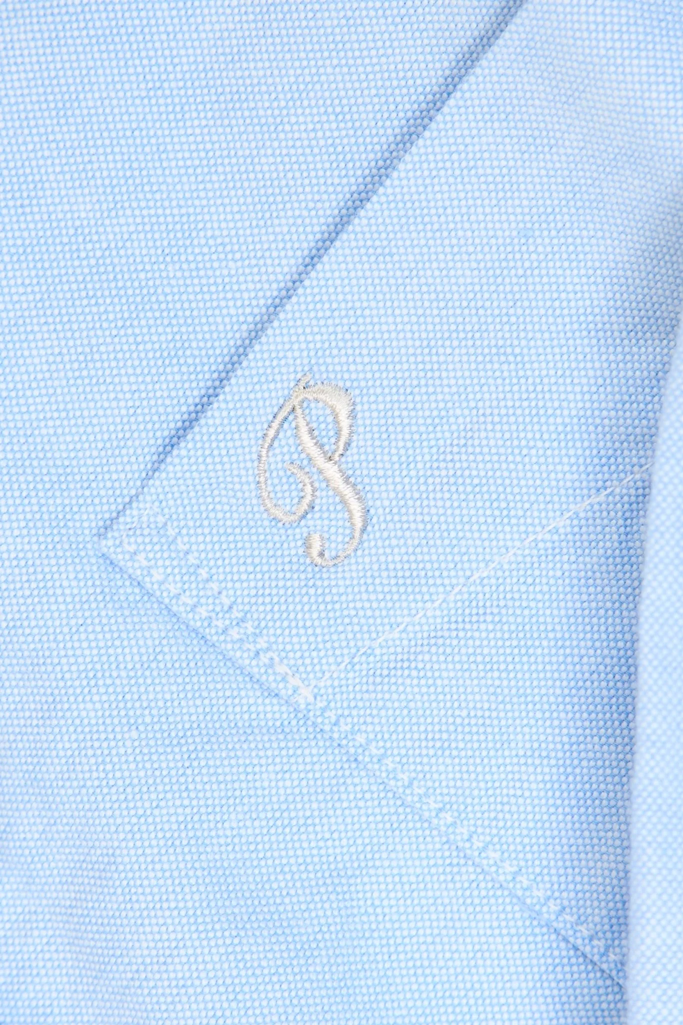 Pherrow's Button Down Oxford Shirt - Sax Blue