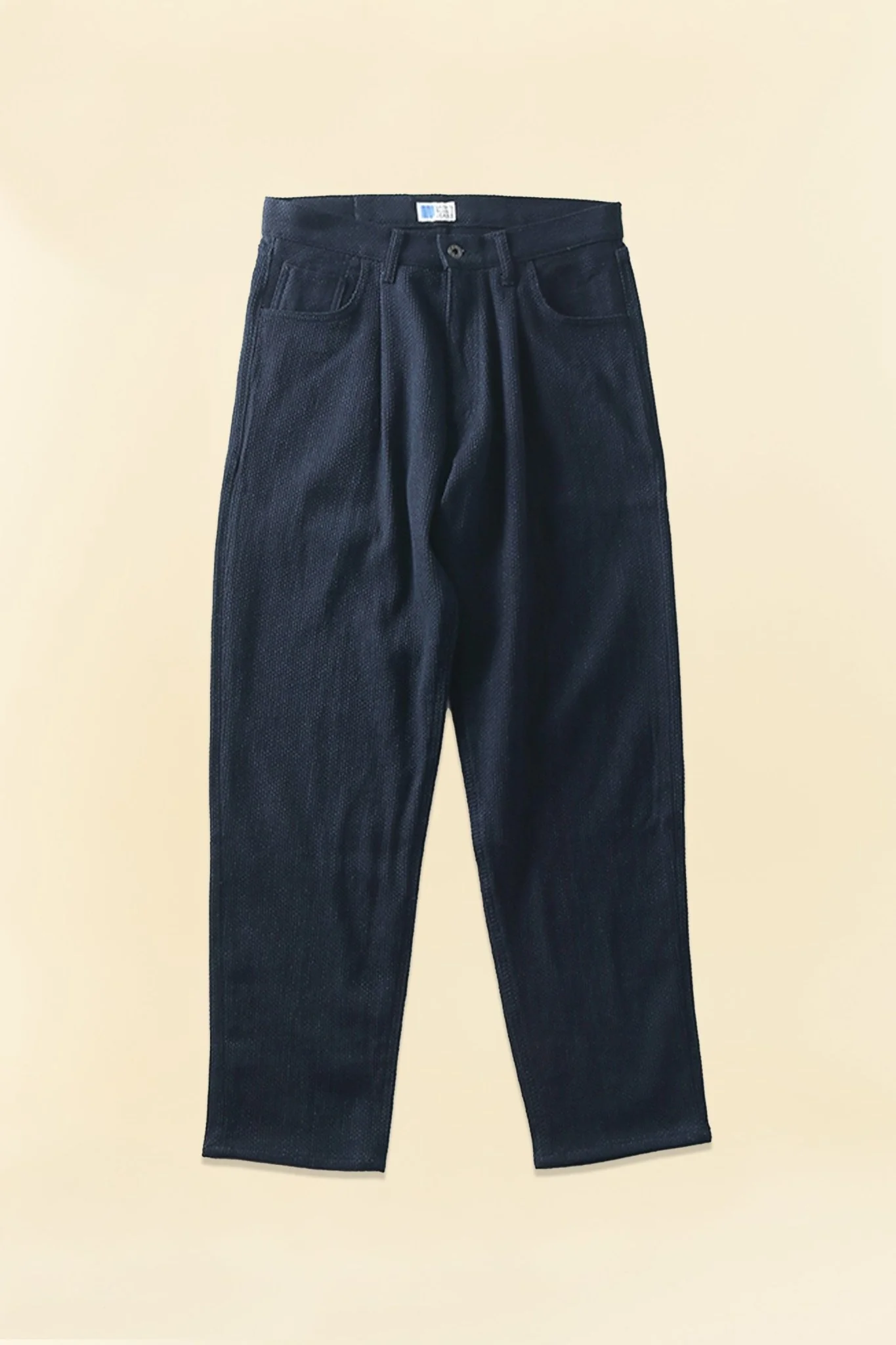 Japan Blue 11oz Sashiko Wide Tapered Pants - Indigo