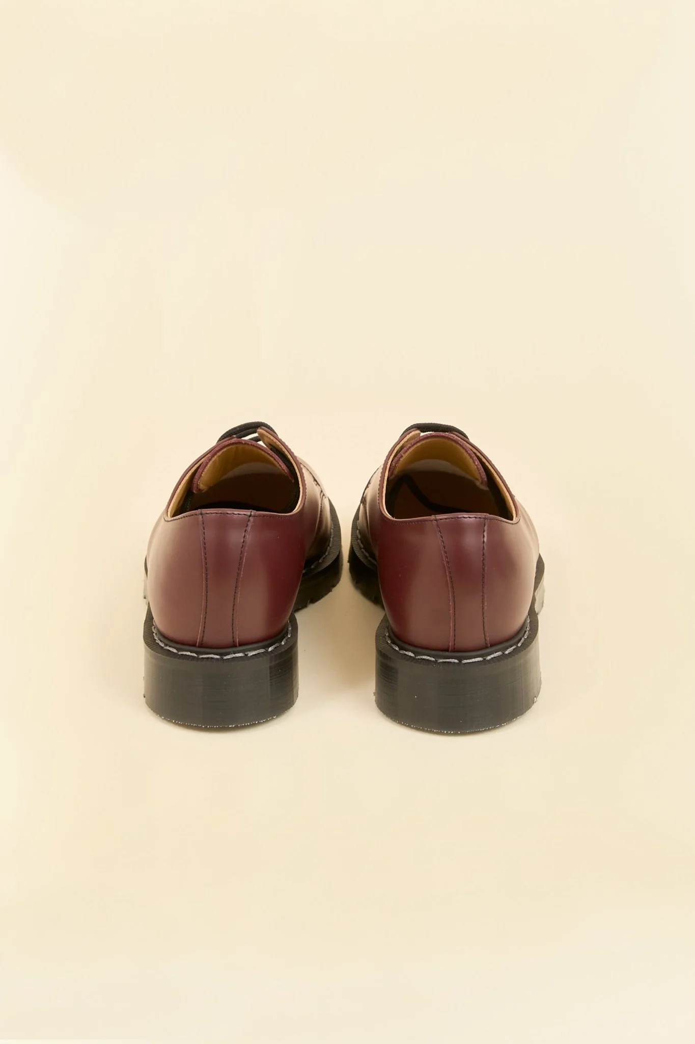 Solovair 3 Eye Gibson Shoe - Oxblood