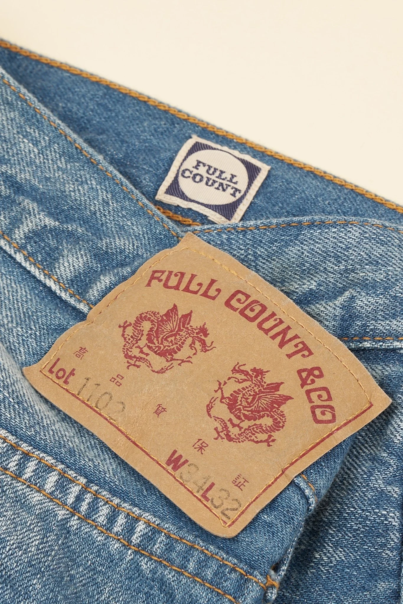 Fullcount 1102 'J.A.L.B.L' Vintage Wash Selvedge Denim