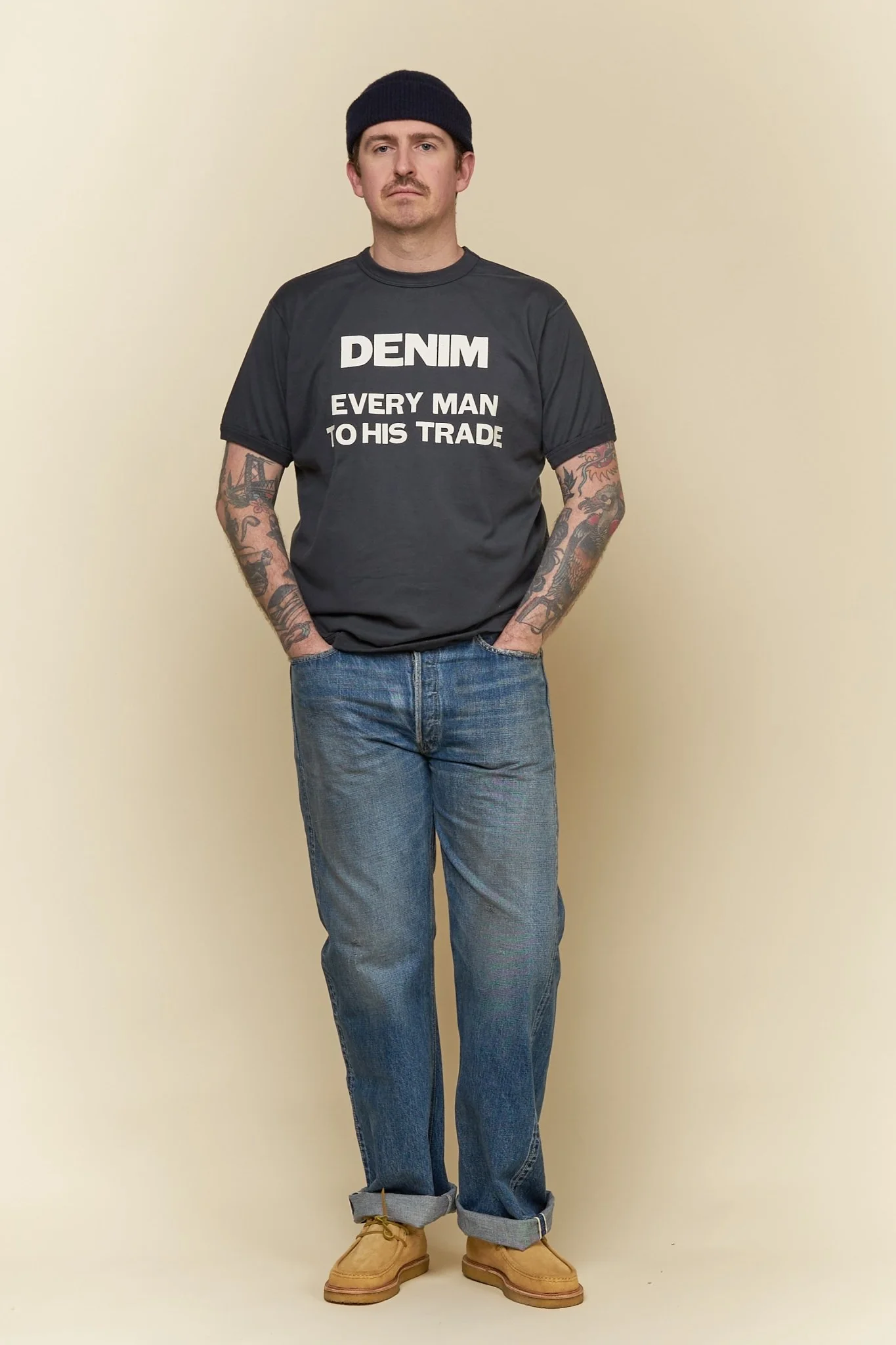 Fullcount 0105 Dartford Washed Straight Selvedge Denim - 13.7oz