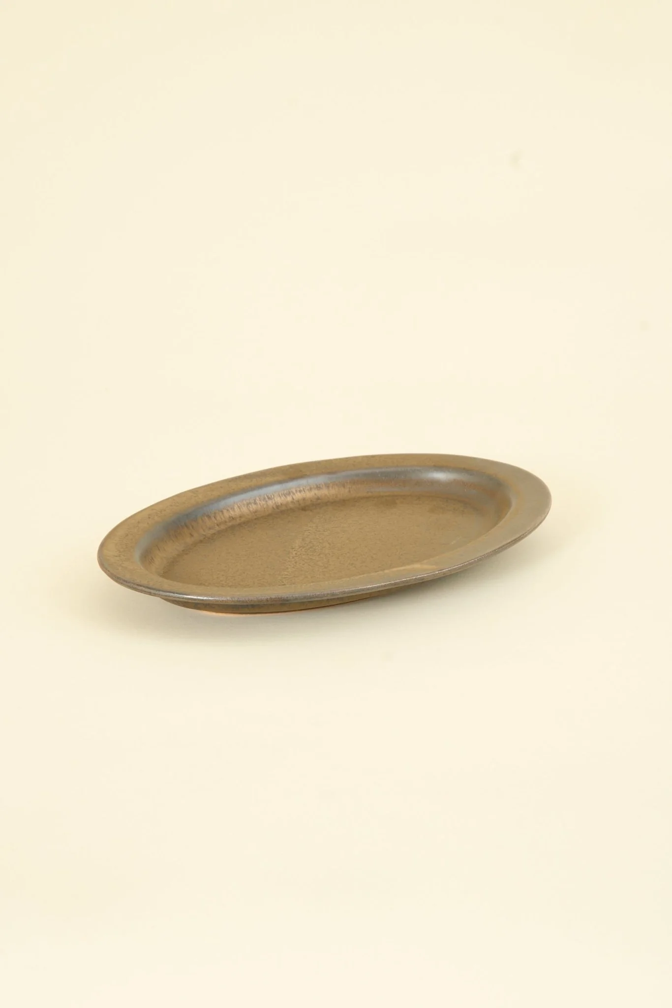 CHIPS Inc. Ancient Pottery Oval Plate - Brass