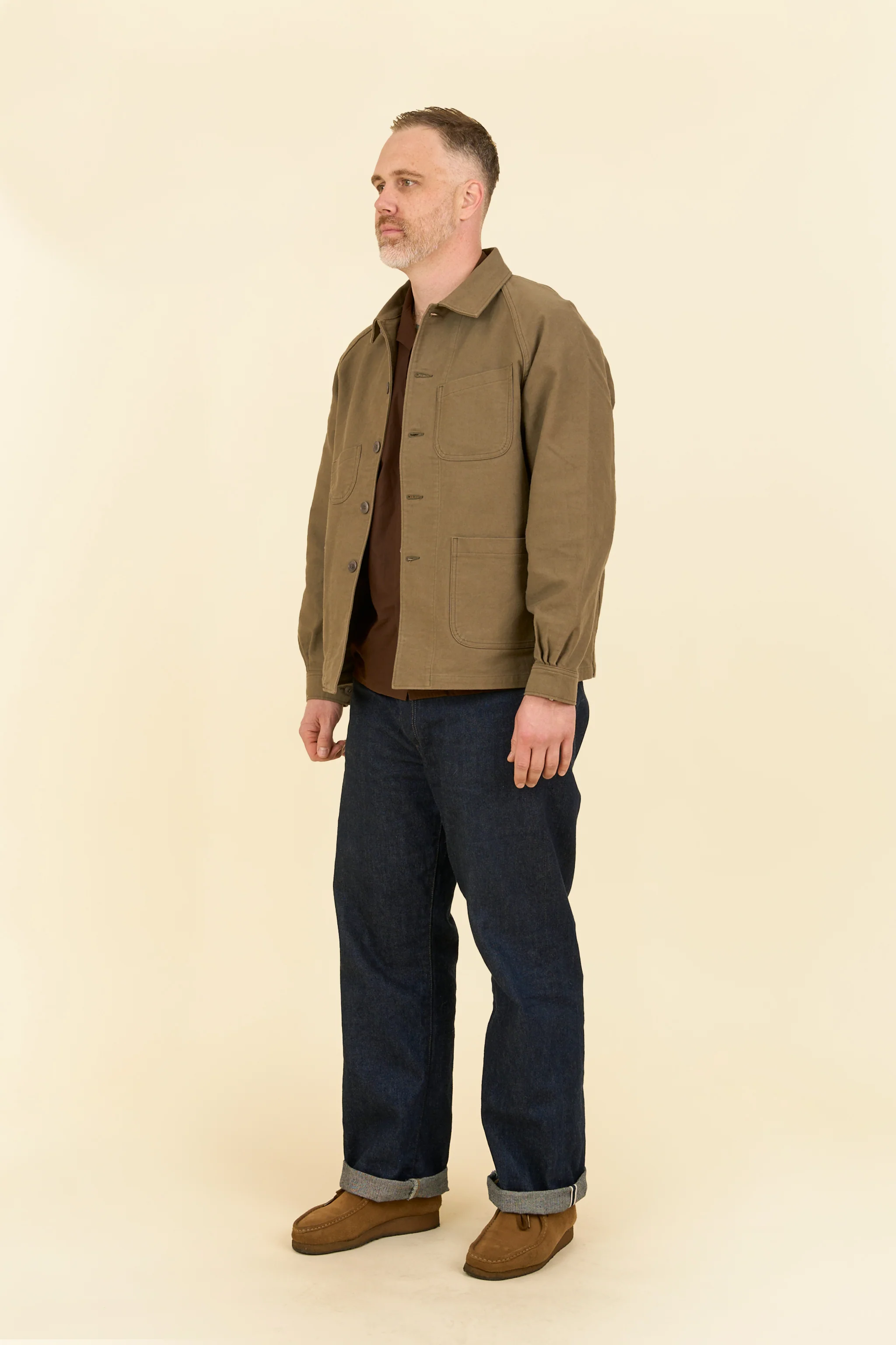 Pherrow's Nappa Workwear Jacket - Olive