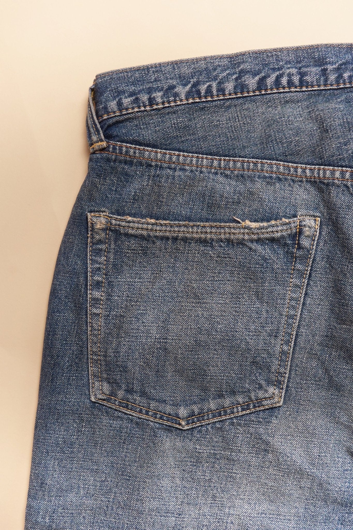 Fullcount 0105 Dartford Washed Straight Selvedge Denim - 13.7oz