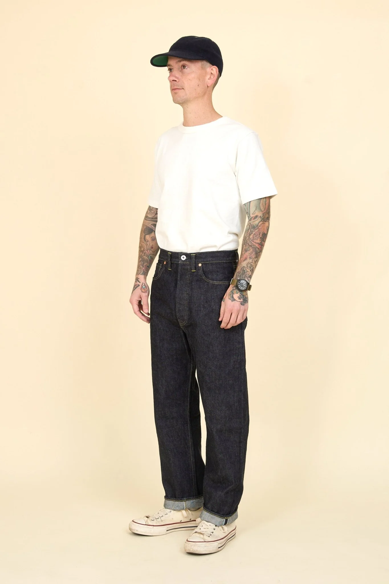 TCB Jeans S40's High Rise Straight Denim - 14oz