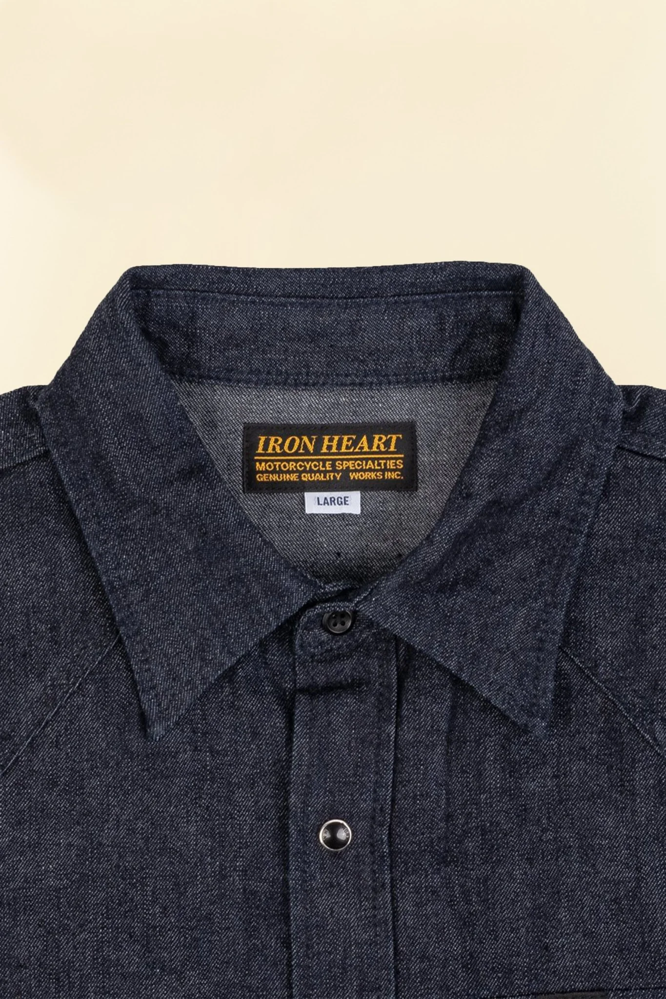 Iron Heart 10oz Selvedge Denim Western Shirt - Indigo