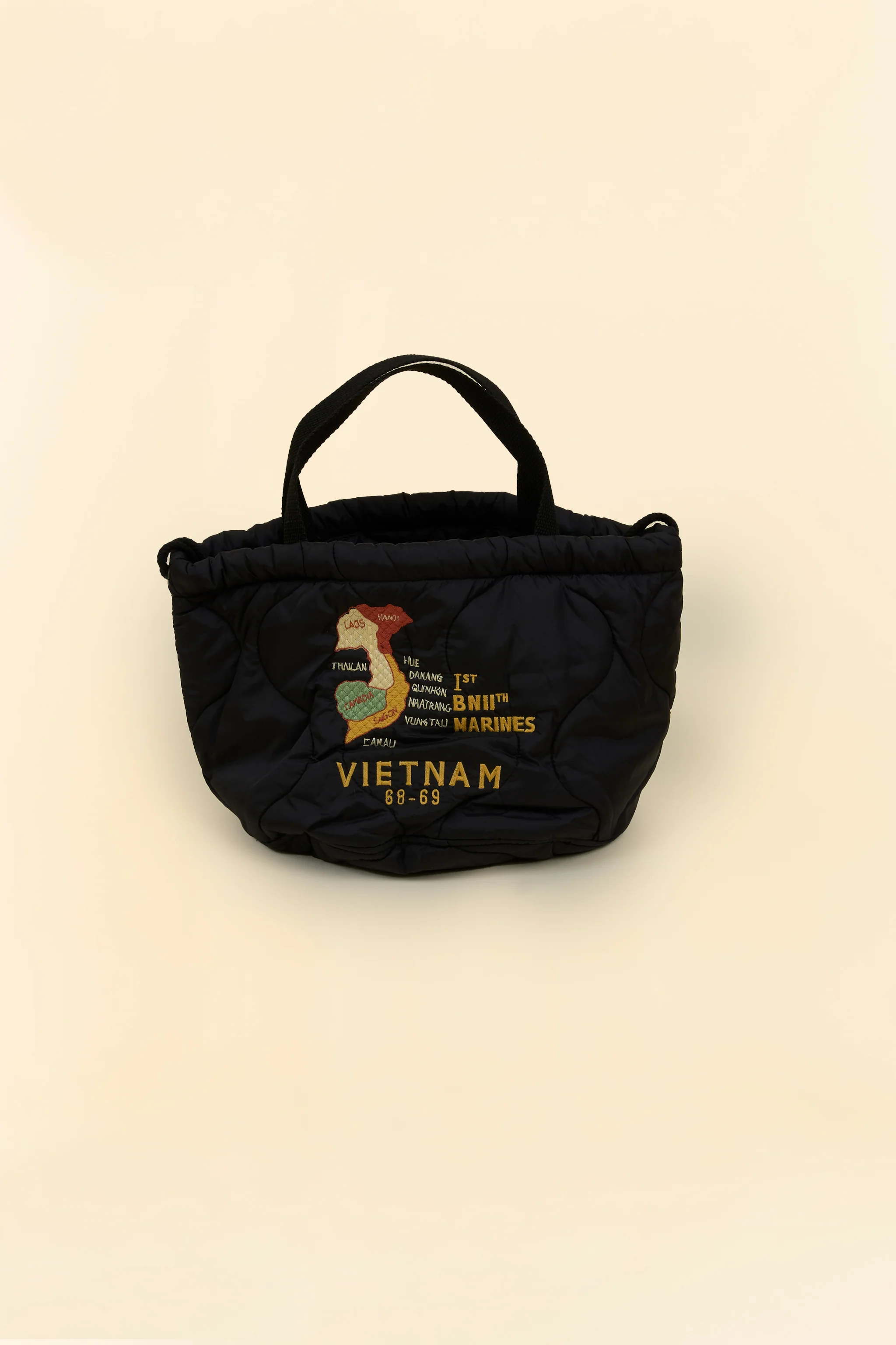 Pherrow's Tiger Quilted Bag-  Black