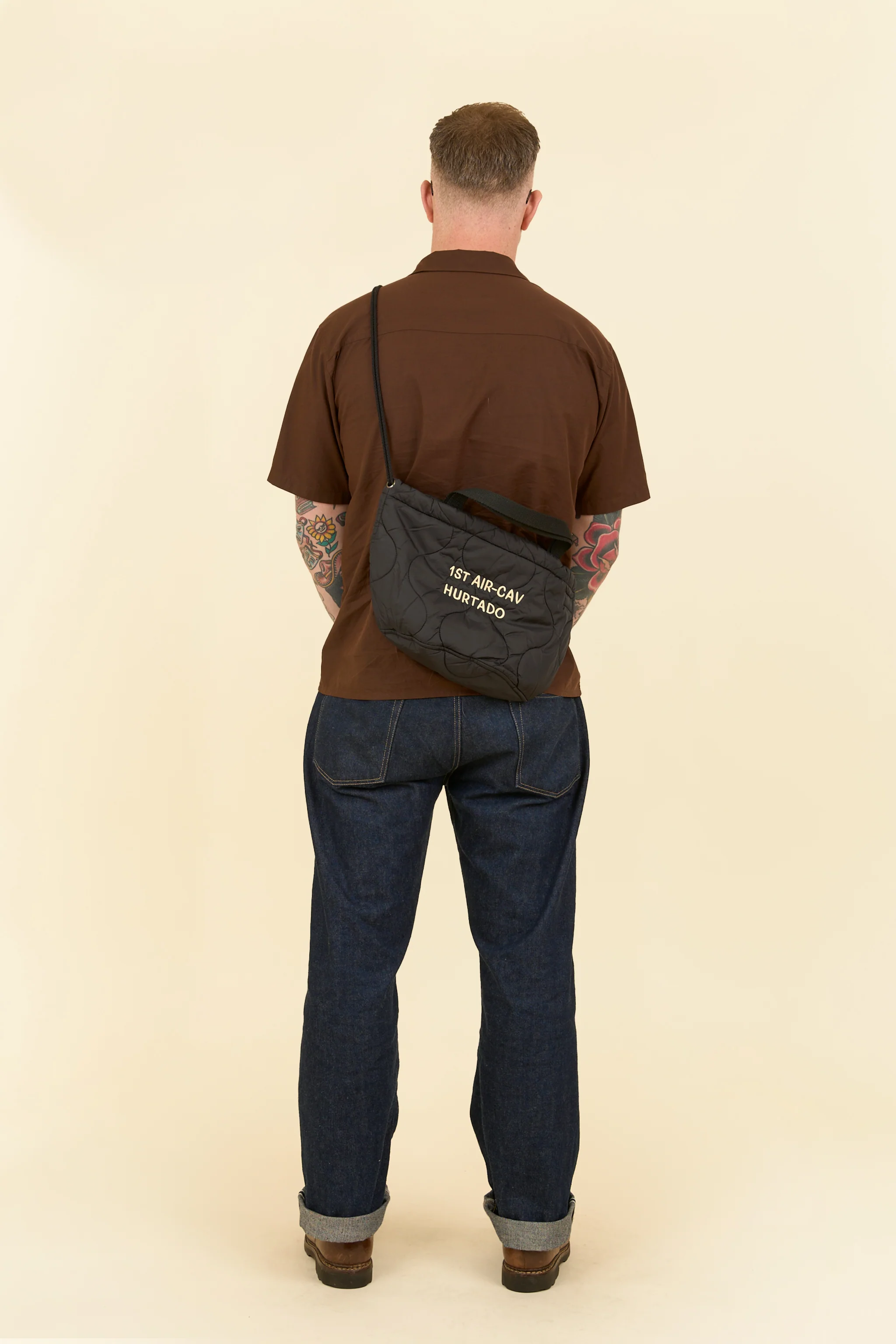 Pherrow's Skull Quilted Bag-  Black