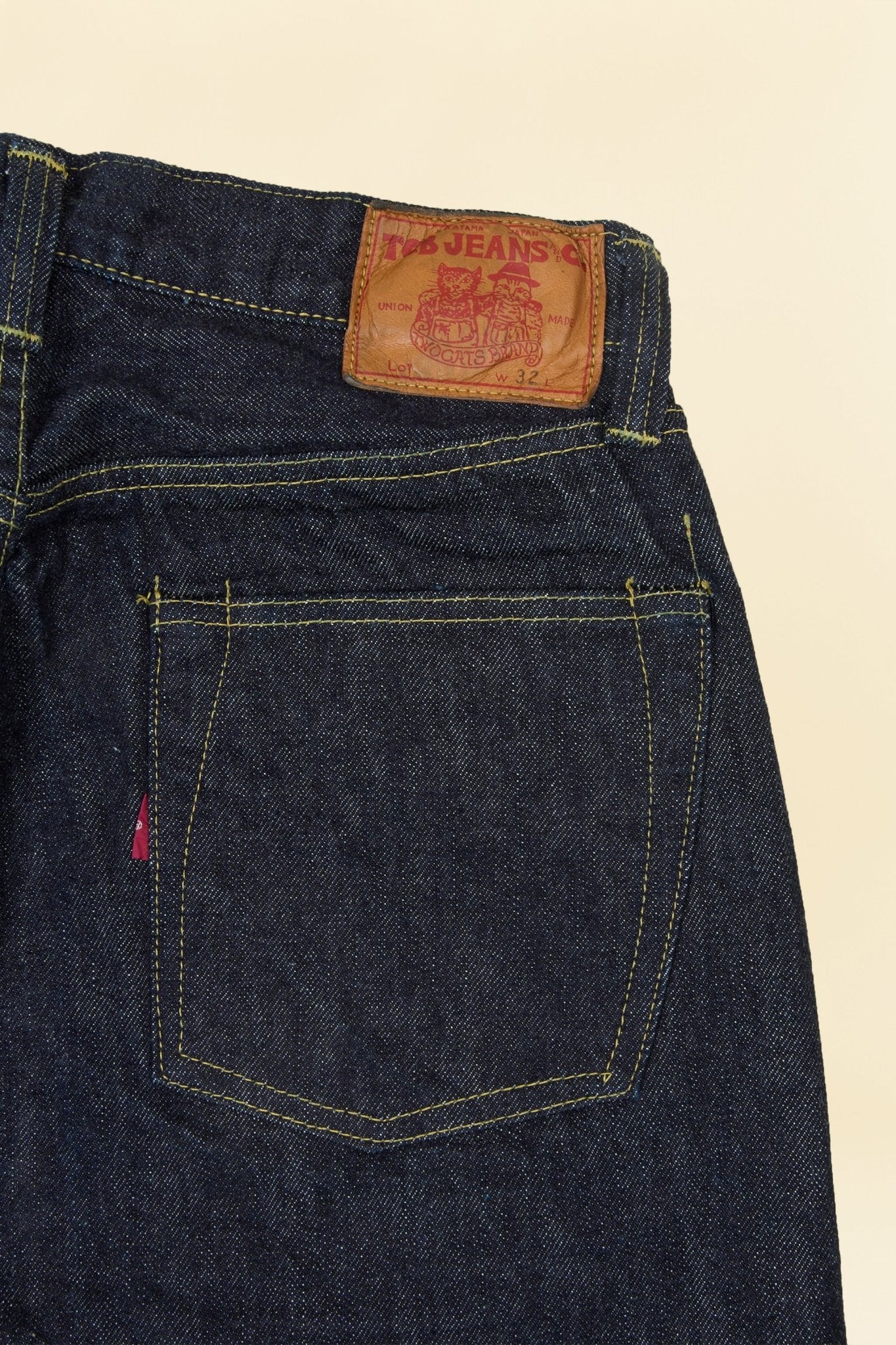 TCB Jeans S40's High Rise Straight Denim - 14oz