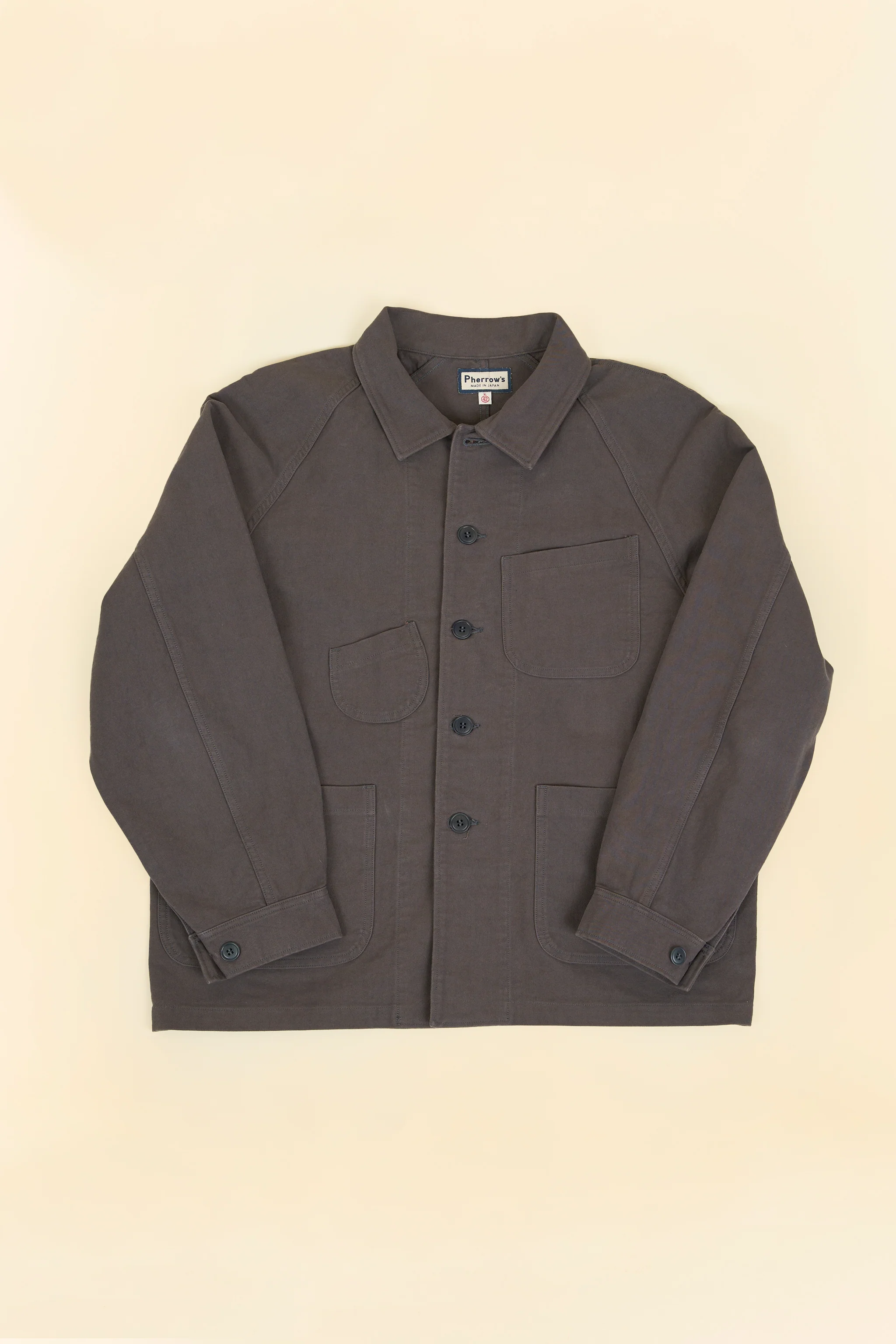 Pherrow's Nappa Workwear Jacket - Charcoal