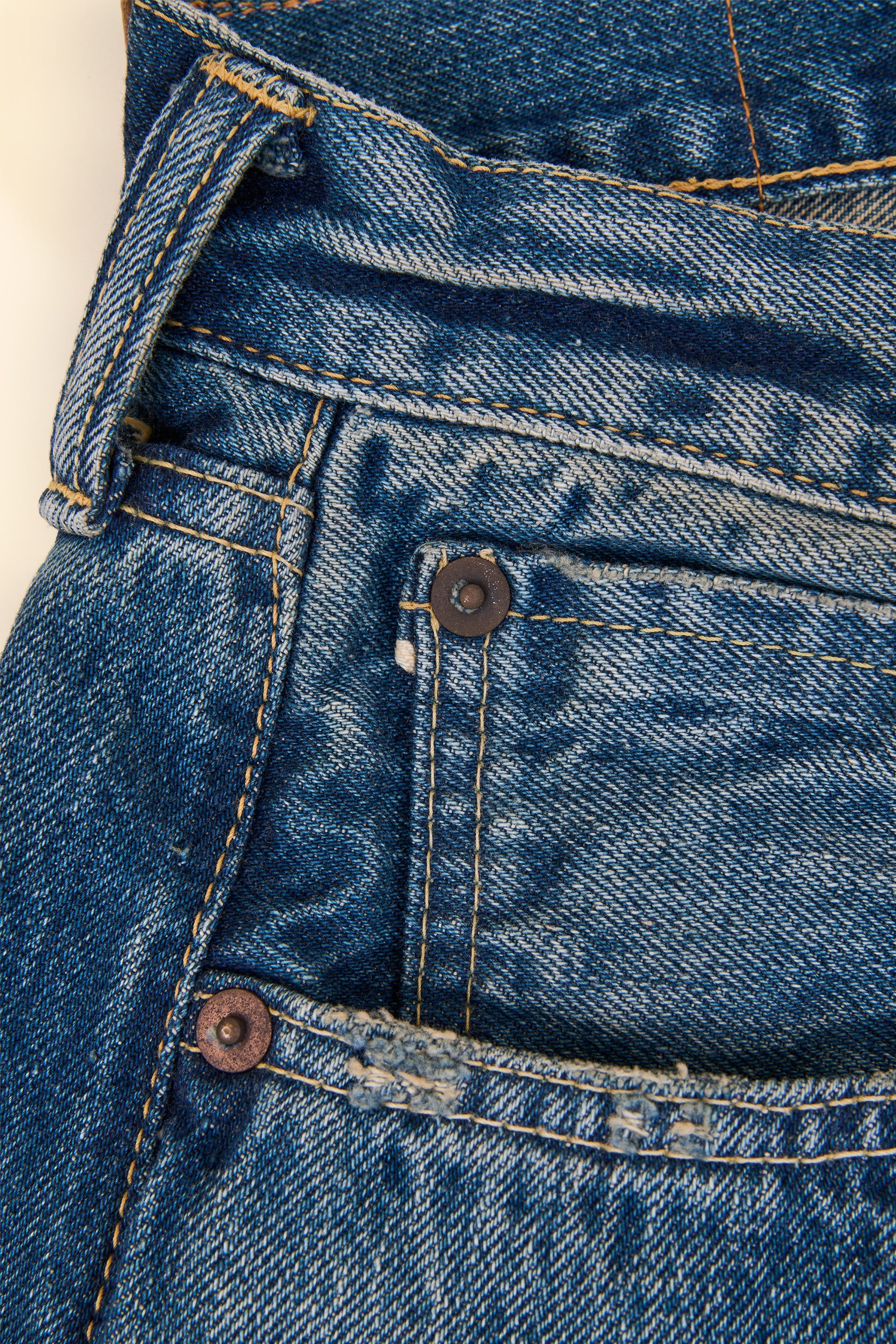 Godspeed 1950uv - 13oz Vintage Wash Wide Straight Selvedge Denim