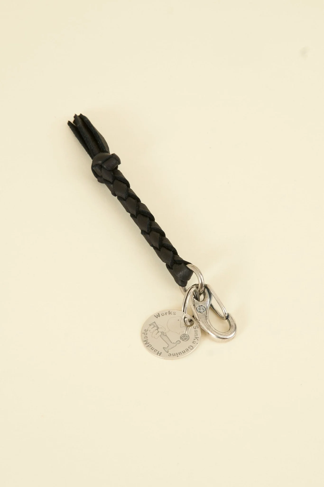 SunKu Wichard Deer Leather Keyring - Black