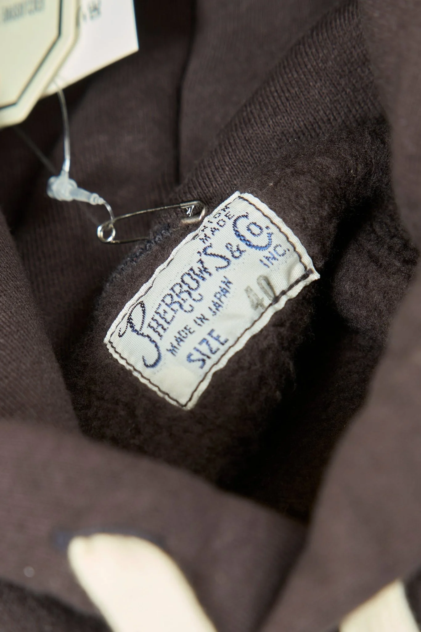 Pherrow's Loopwheel Hooded Raglan Sweatshirt - Sulphur Black