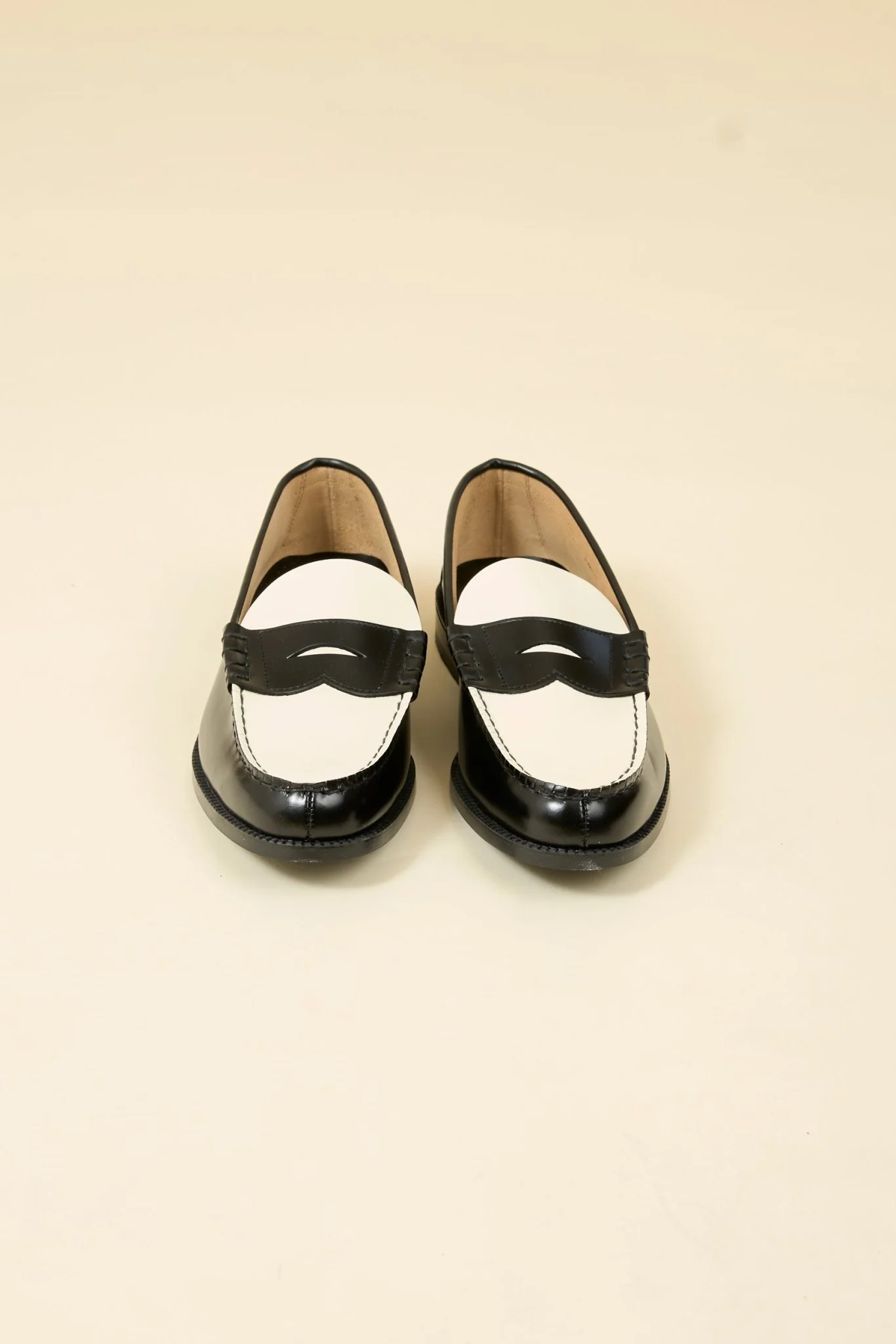 Kenford Shoes Combi Loafer - Black / White