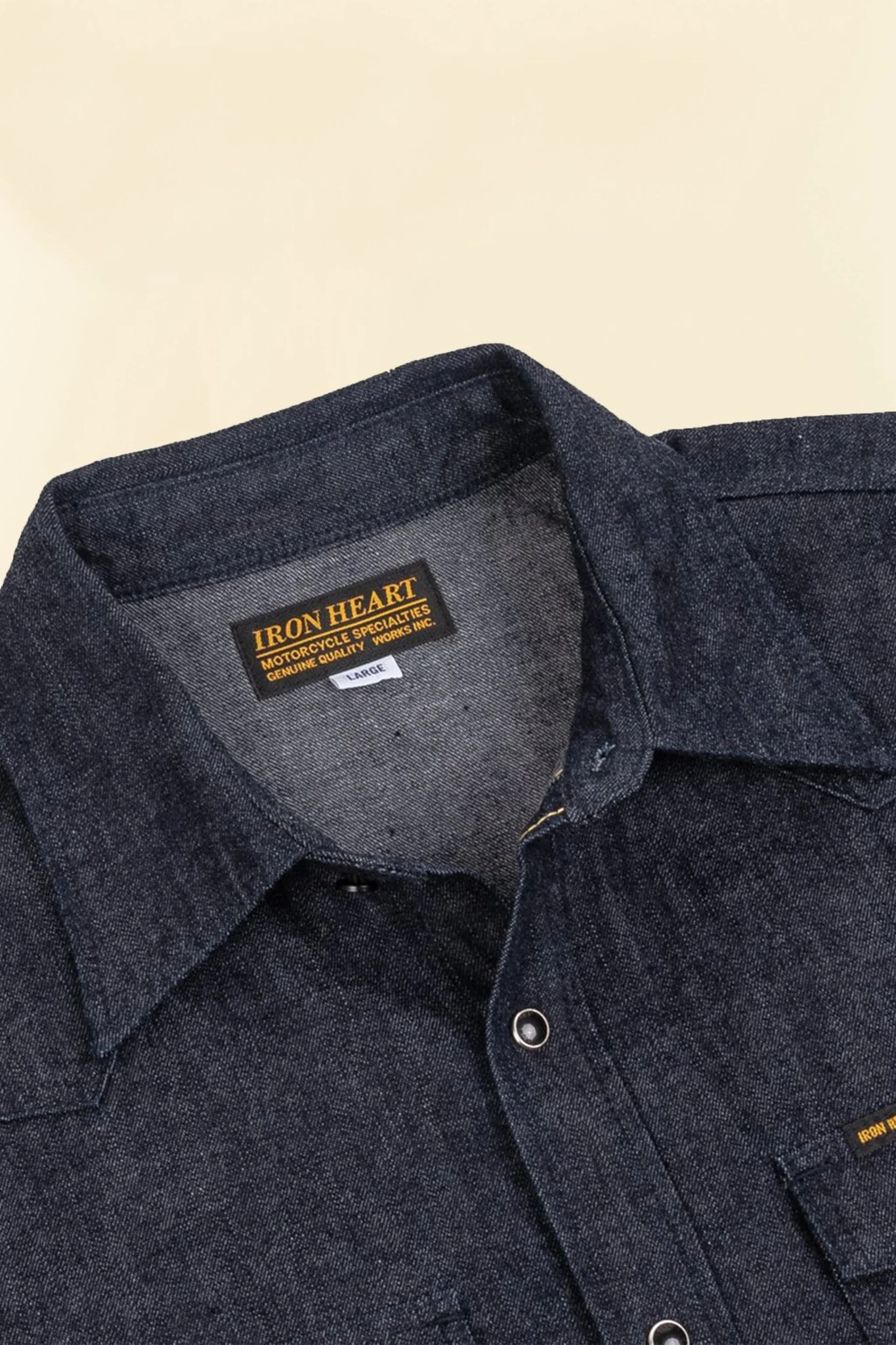 Iron Heart 10oz Selvedge Denim Western Shirt - Indigo