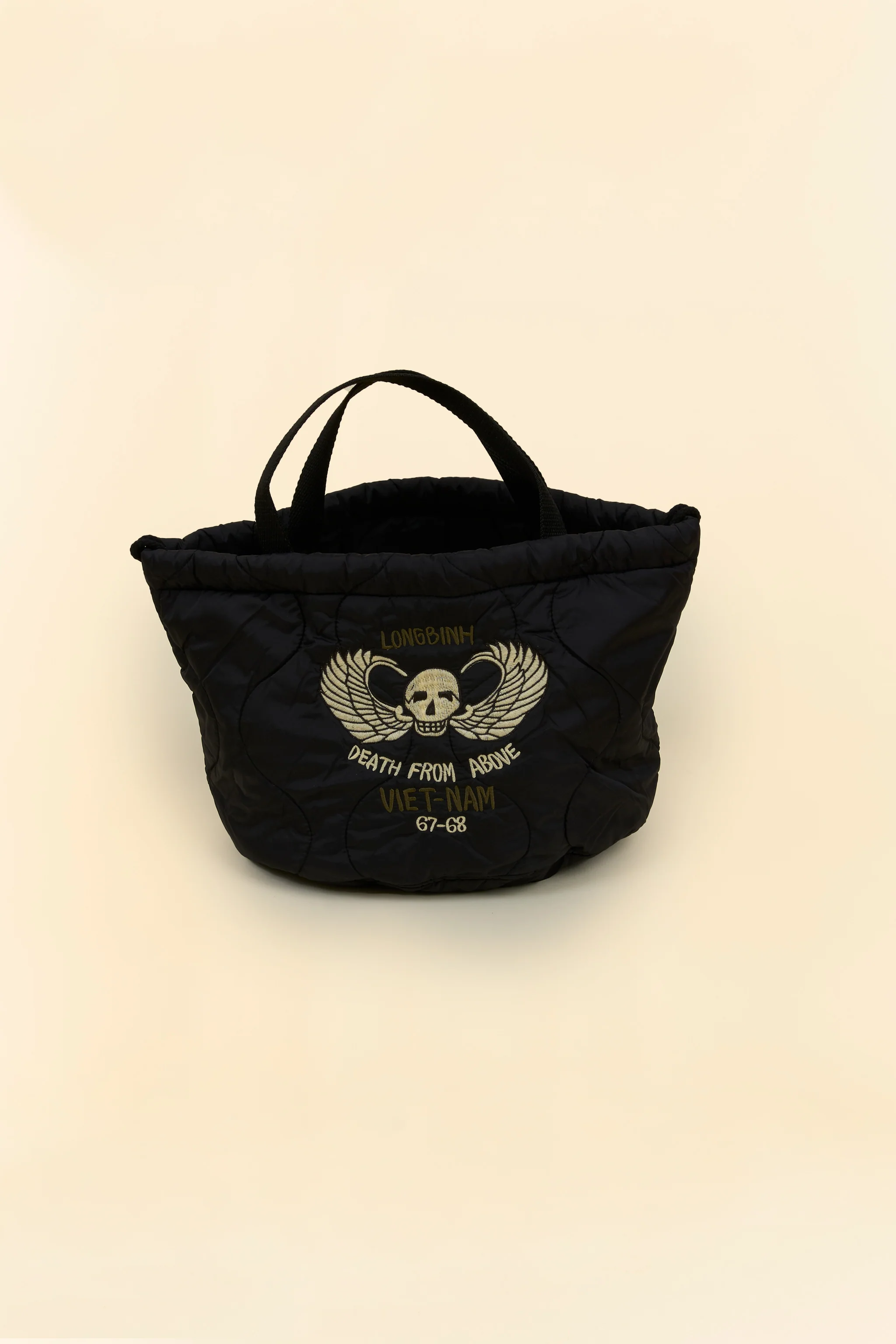 Pherrow's Skull Quilted Bag-  Black