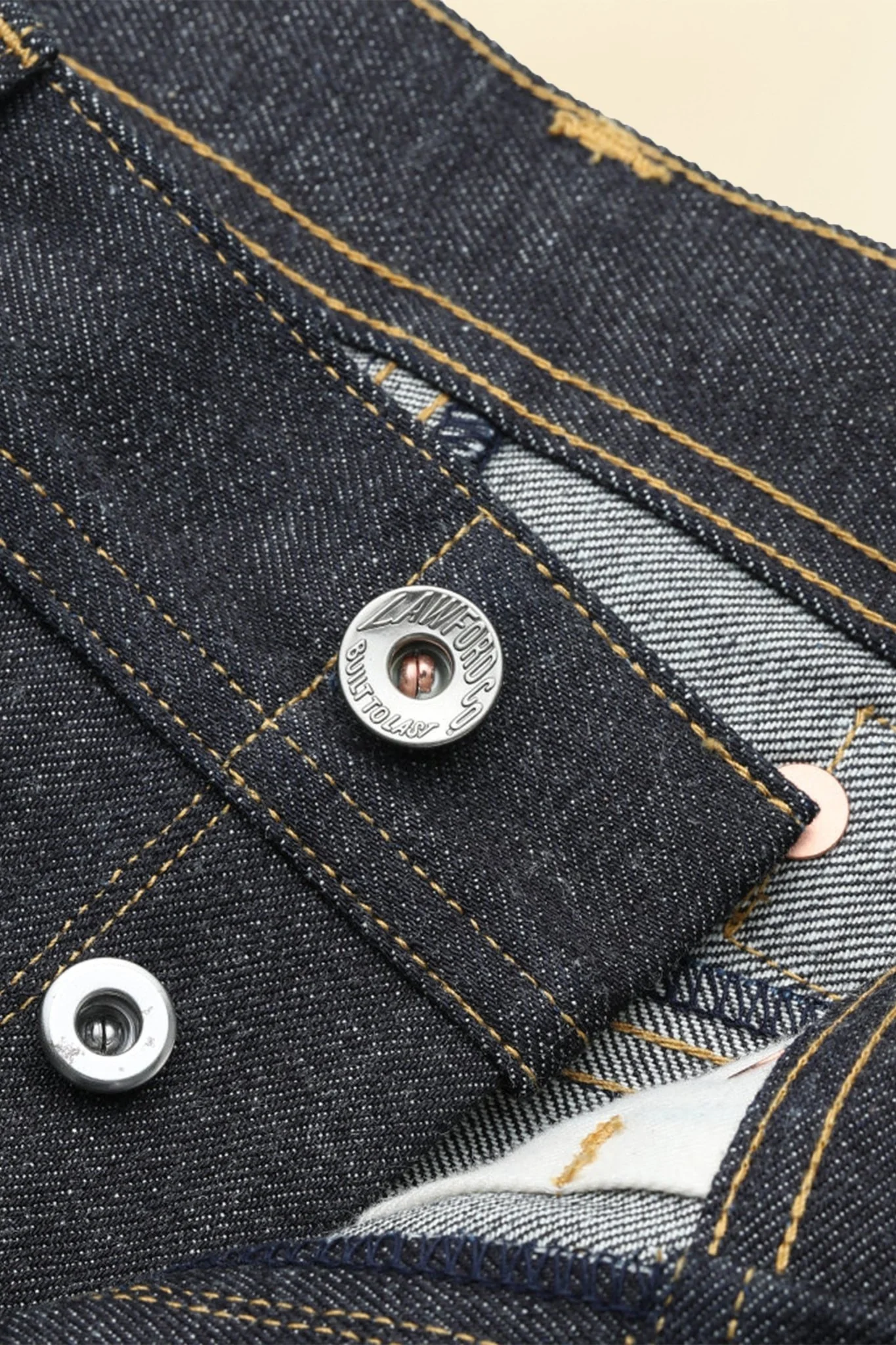 Lawford Lot.243 Buckle-back Five Pocket Denim Pants - 13.5oz